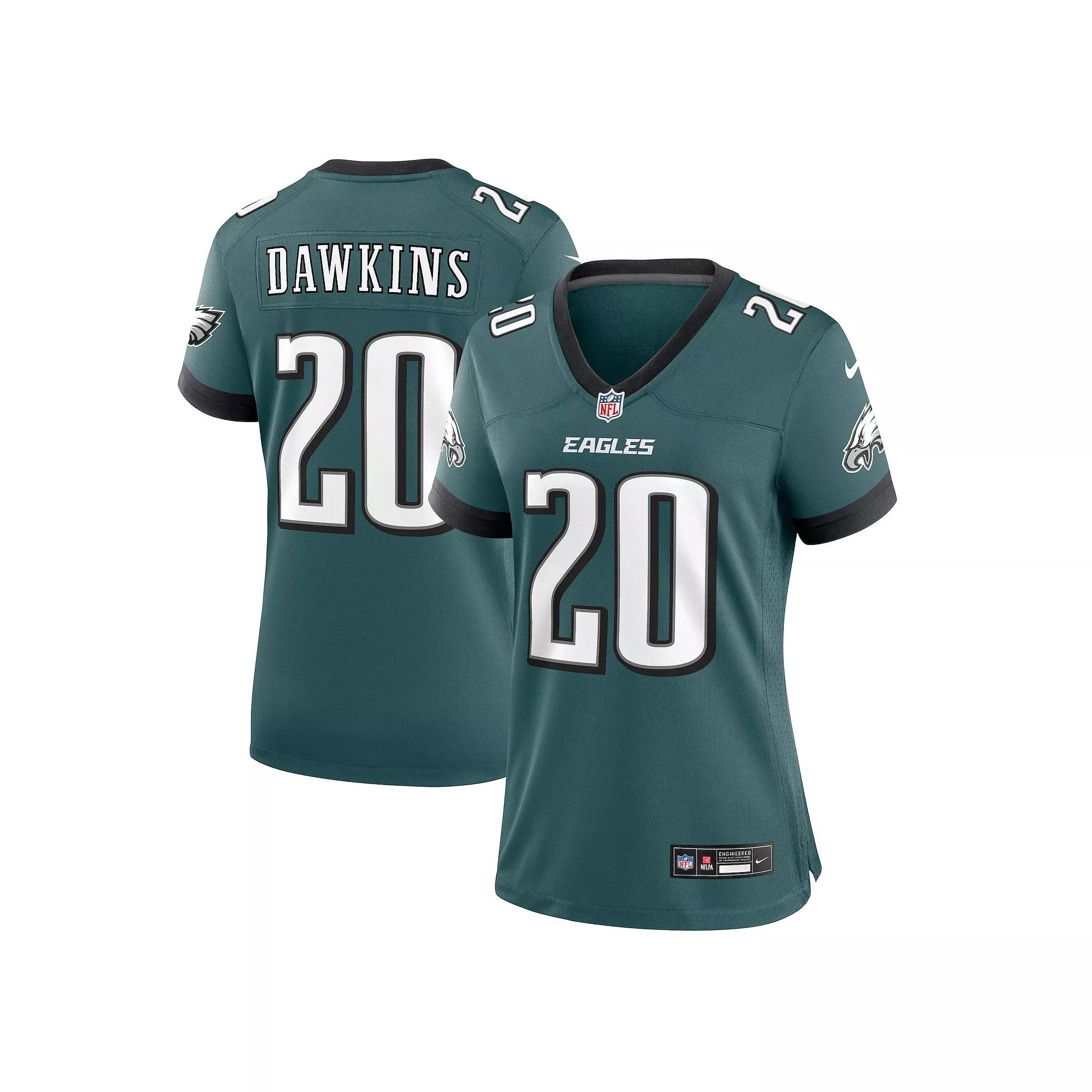 Women's Nike Brian Dawkins Midnight Green Philadelphia Eagles Retired Player Game Jersey,  Product Image