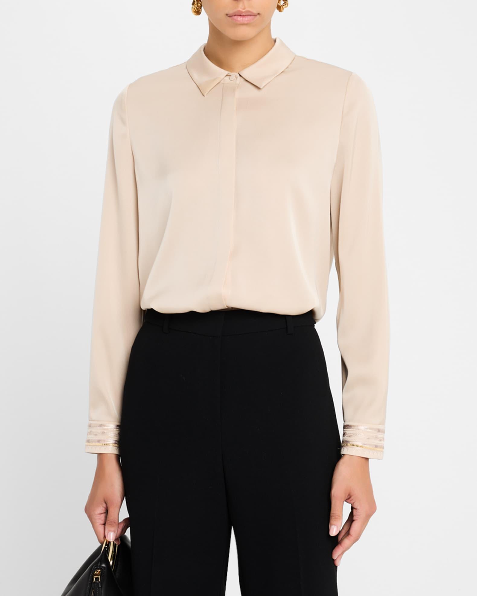 Devin Shimmer Embroidered Blouse Product Image