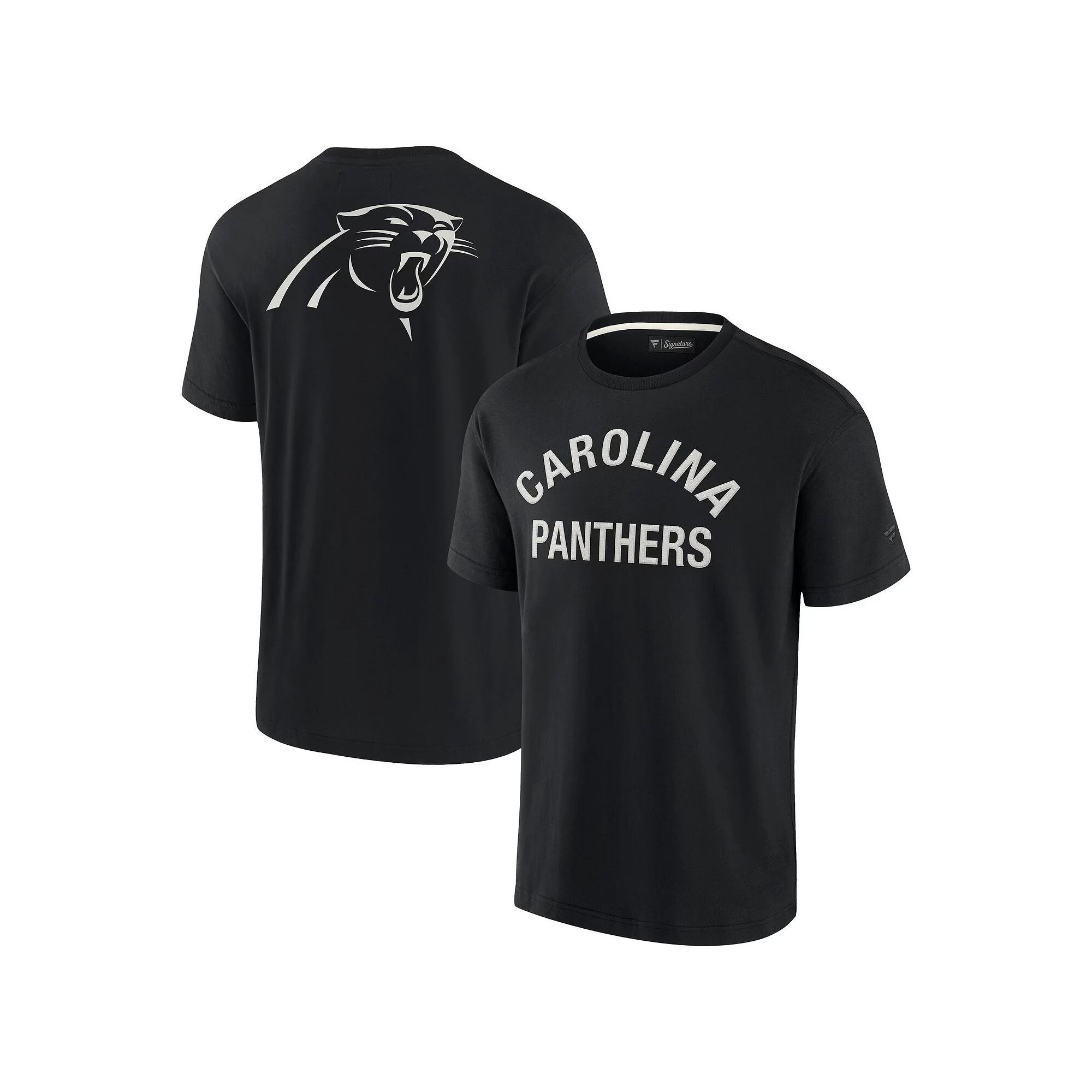 Unisex Fanatics Signature Black Carolina Panthers Super Soft Short Sleeve T-Shirt, Adult Unisex, Size: XL Product Image