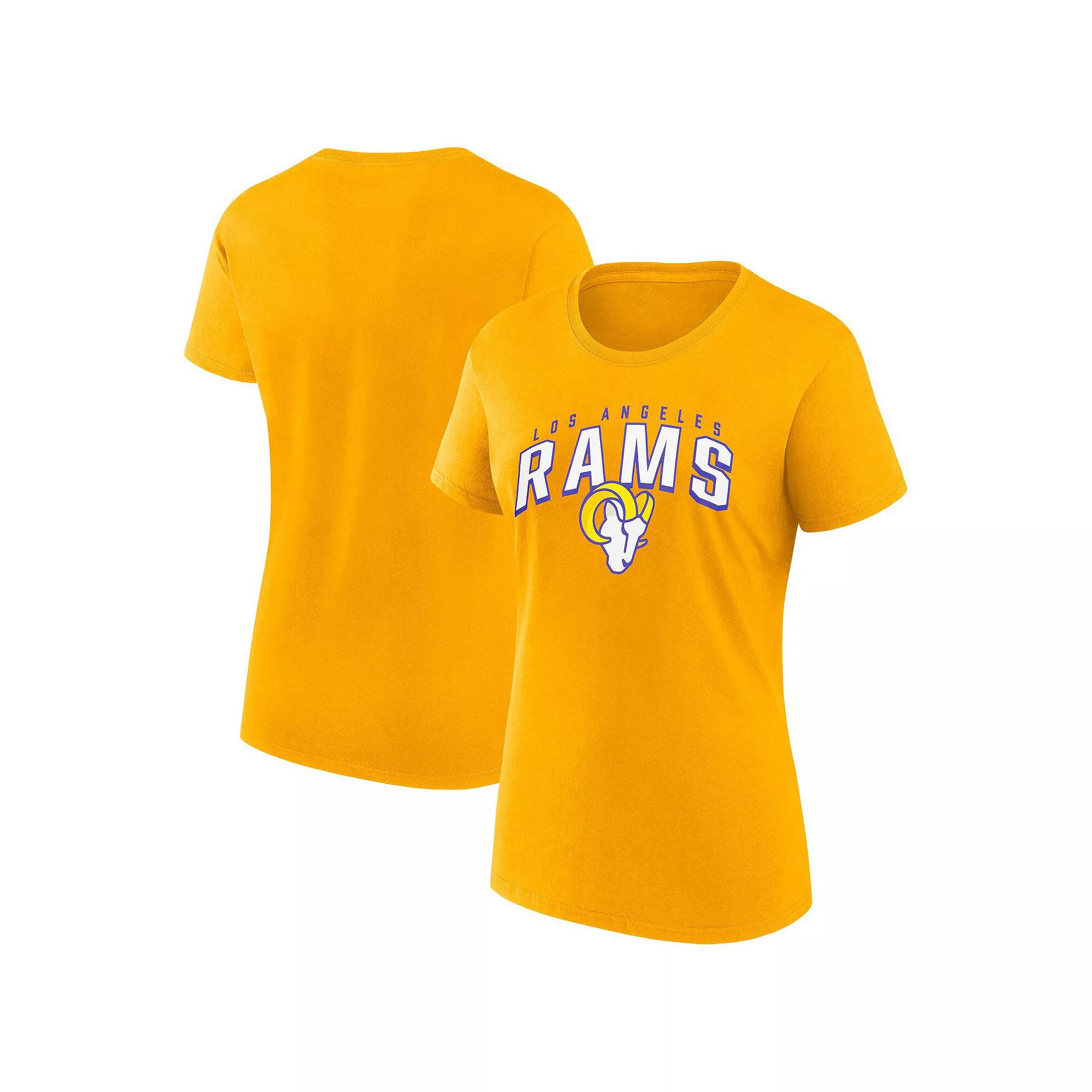 Women's Fanatics  Gold Los Angeles Rams Team T-Shirt, Size: 3XL Product Image