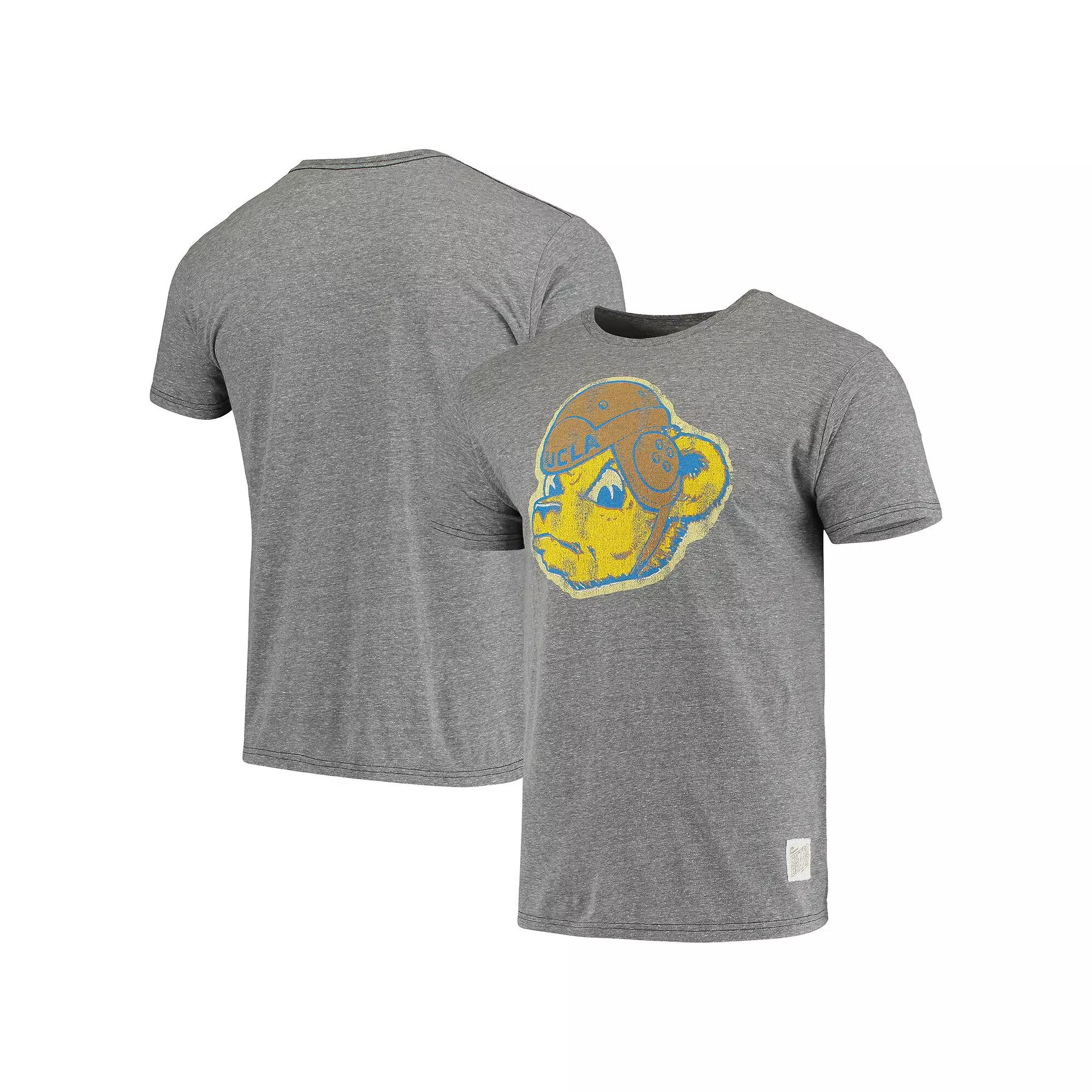 Mens Original Retro Brand Heathered Gray UCLA Bruins Vintage Logo Tri-Blend T-Shirt Product Image