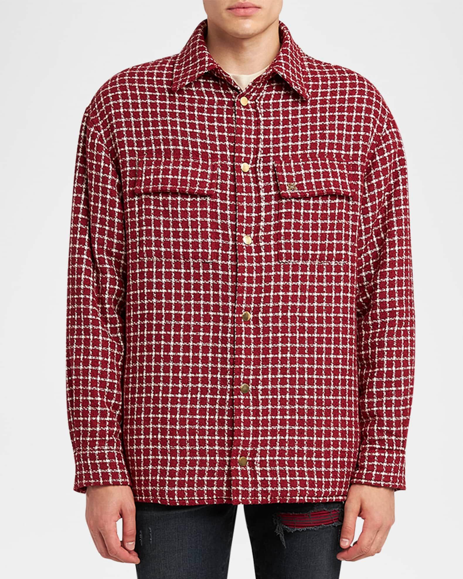 Men's Boucle Padded Overshirt Product Image