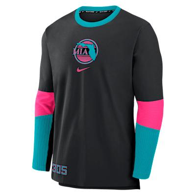 Miami Marlins Authentic Collection City Connect Player Nike Mens Dri-FIT MLB Pullover Jacket | 015C0E4CMQM-2B4 Product Image