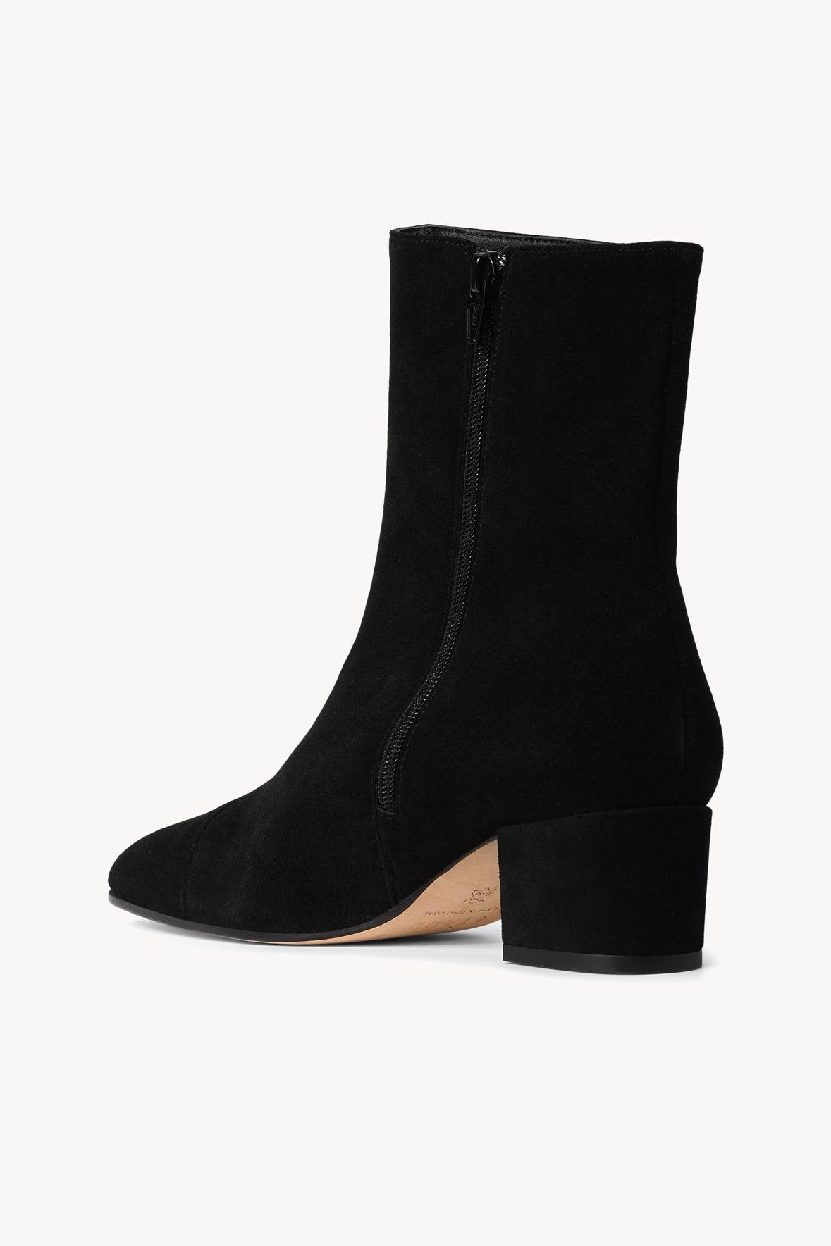 AIMEE SHORT BOOT | BLACK SUEDE Product Image
