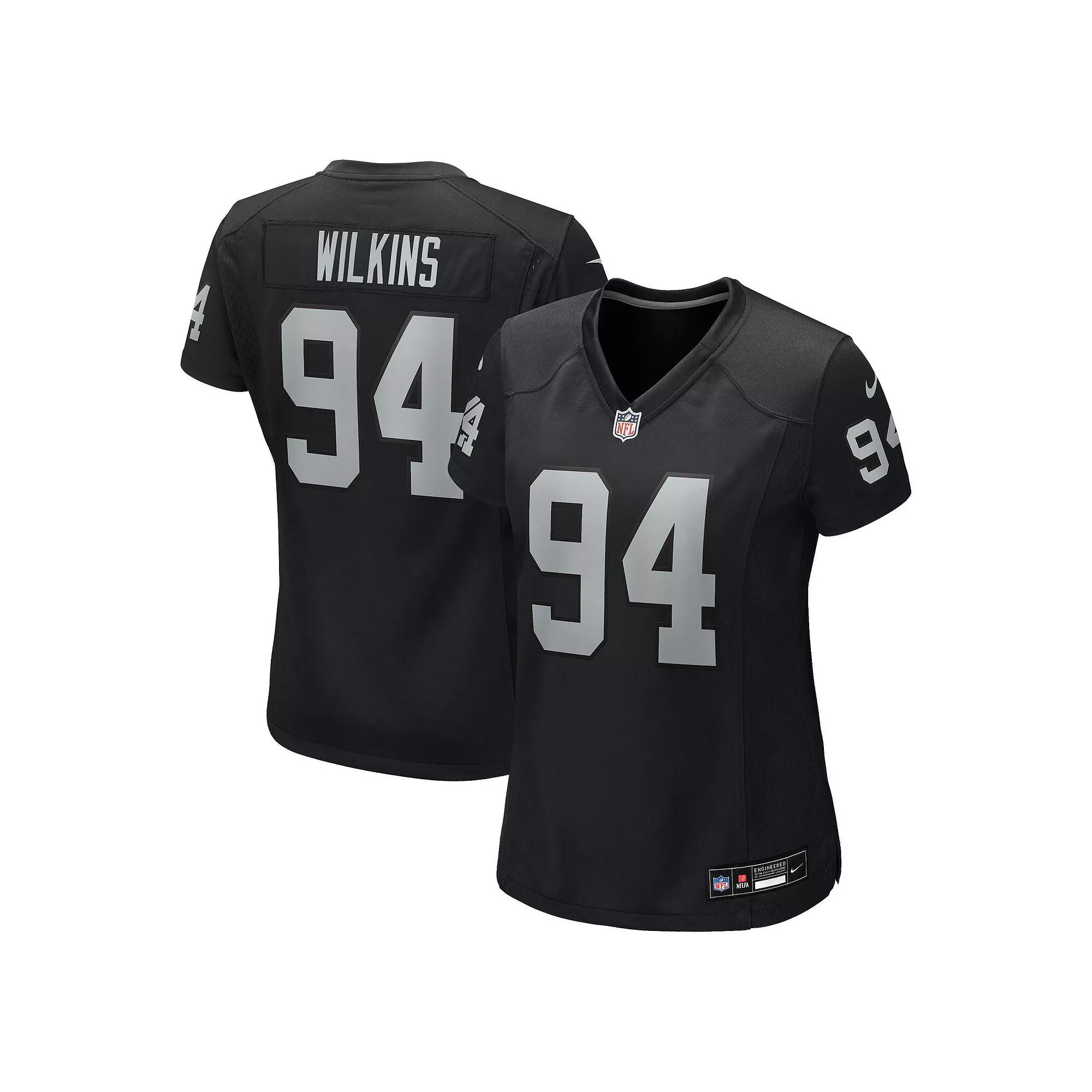 Women's Nike Christian Wilkins Black Las Vegas Raiders Team Game Jersey,  Product Image