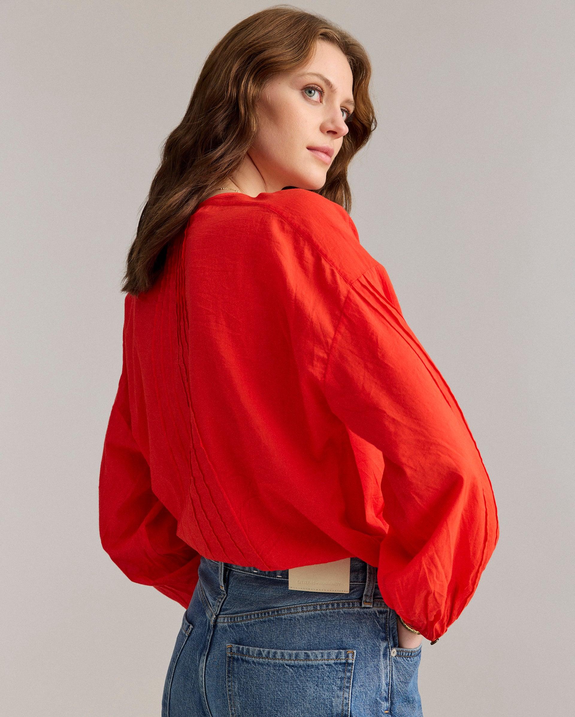 Sunray Pintuck Blouse -  Product Image