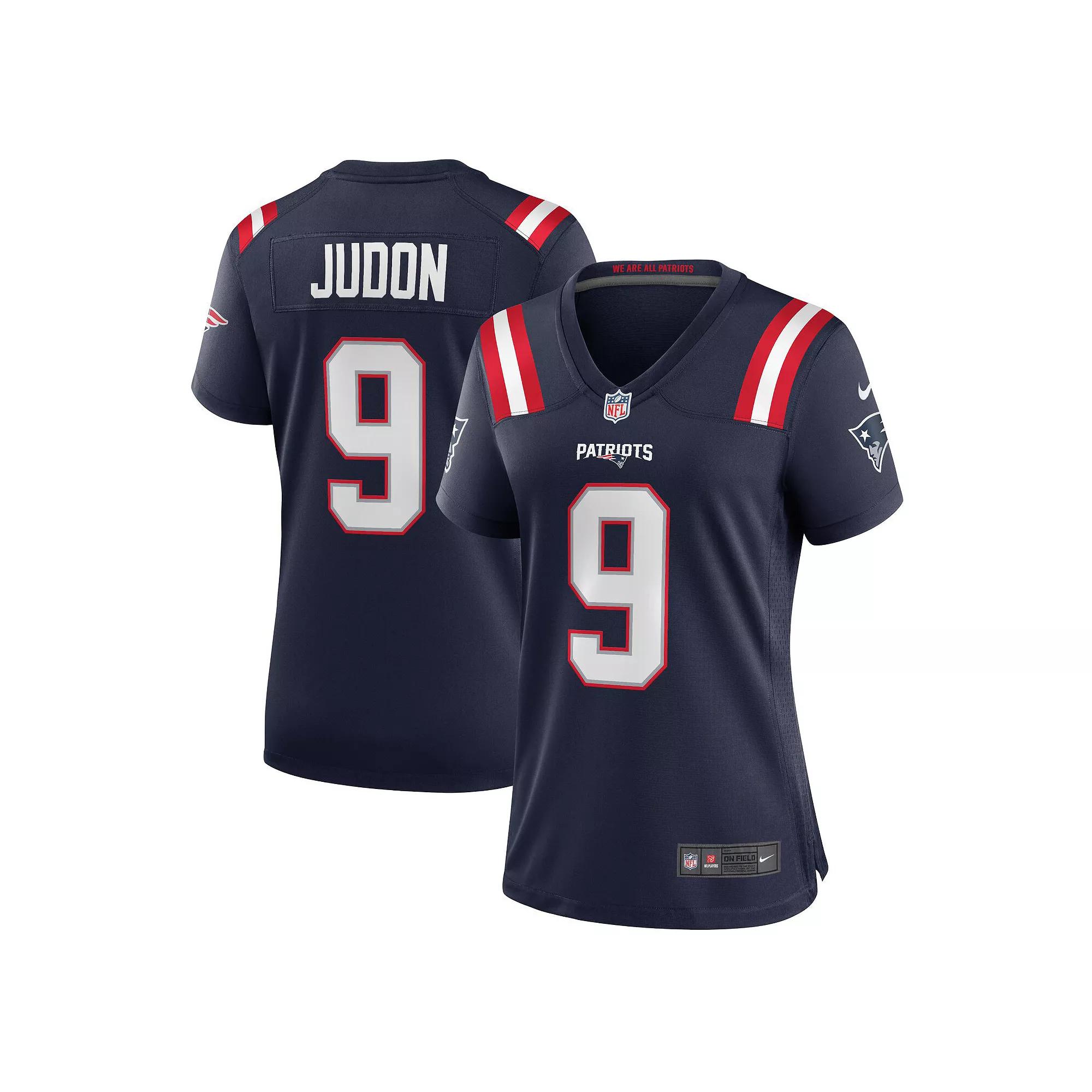 Women's Nike Christian Gonzalez Navy New England Patriots Team Game Jersey, Size: Small, Blue Product Image