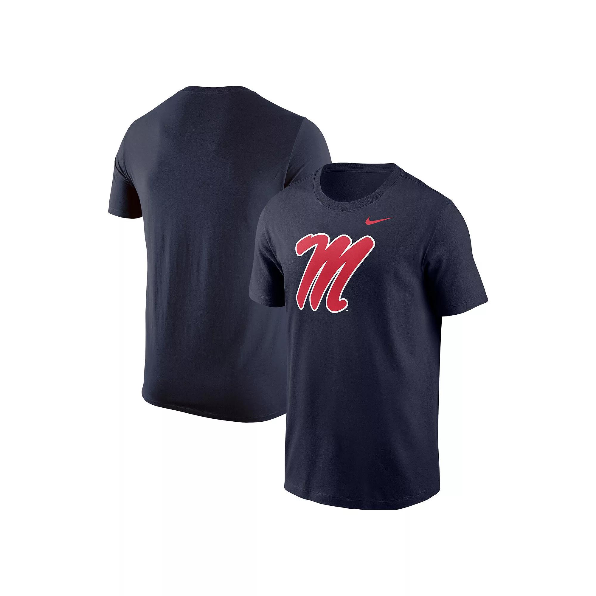 Men's Nike Navy Ole Miss Rebels Logo T-Shirt, Size: XL, Blue Product Image