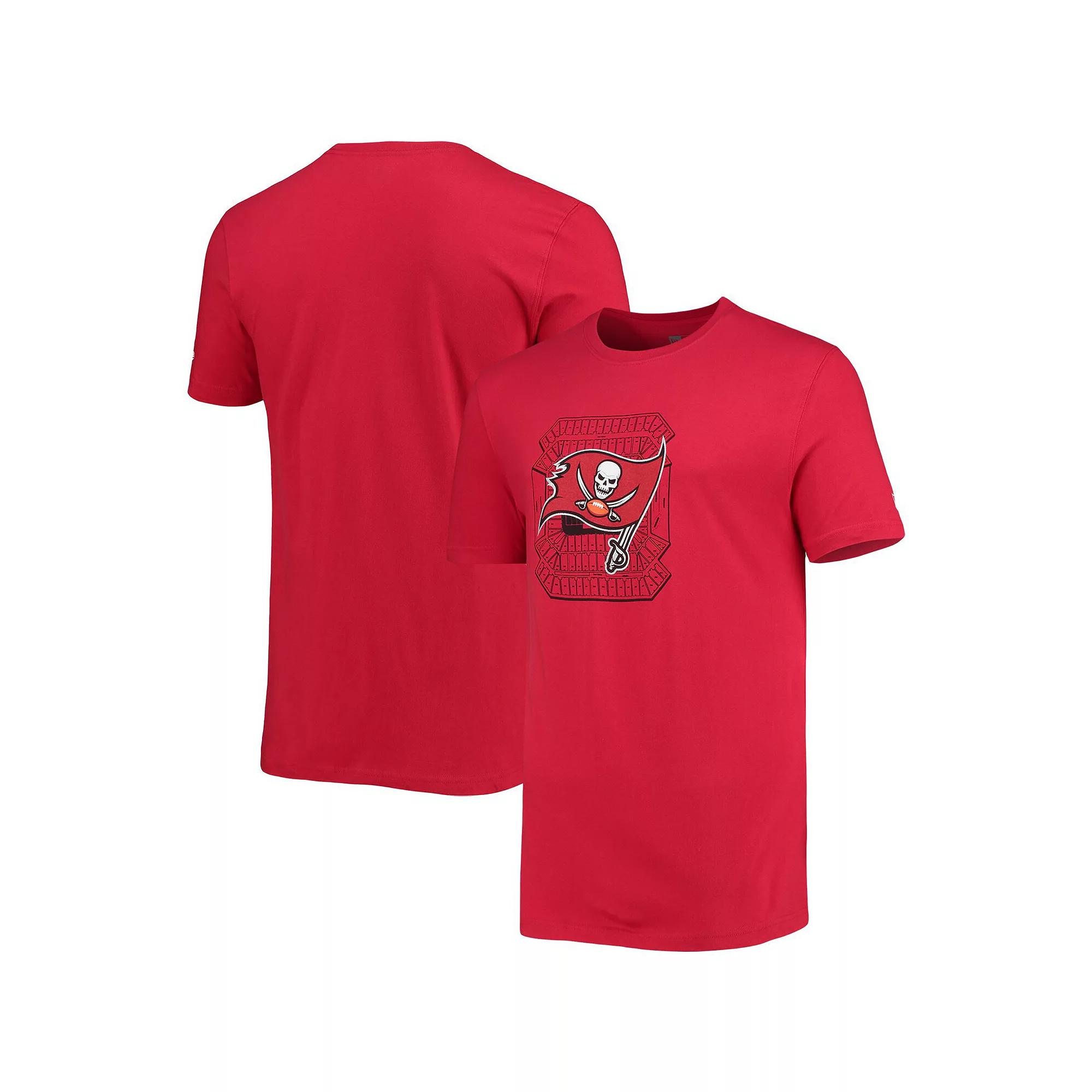 Men's New Era Red Tampa Bay Buccaneers Stadium T-Shirt,  Product Image
