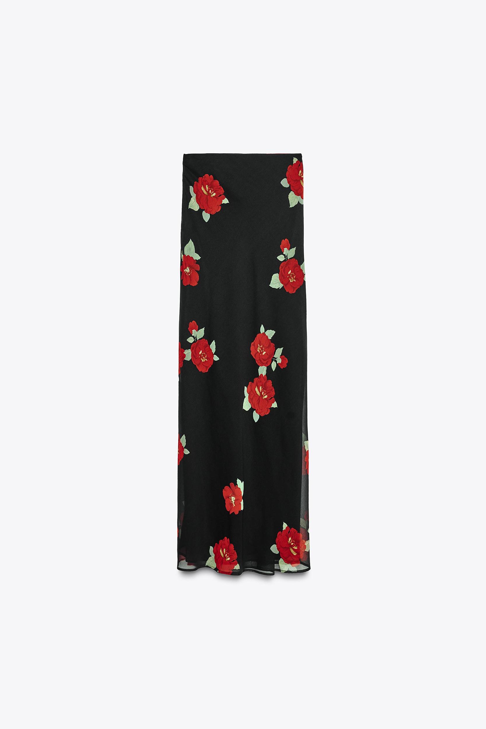 FLORAL PRINT SKIRT Product Image