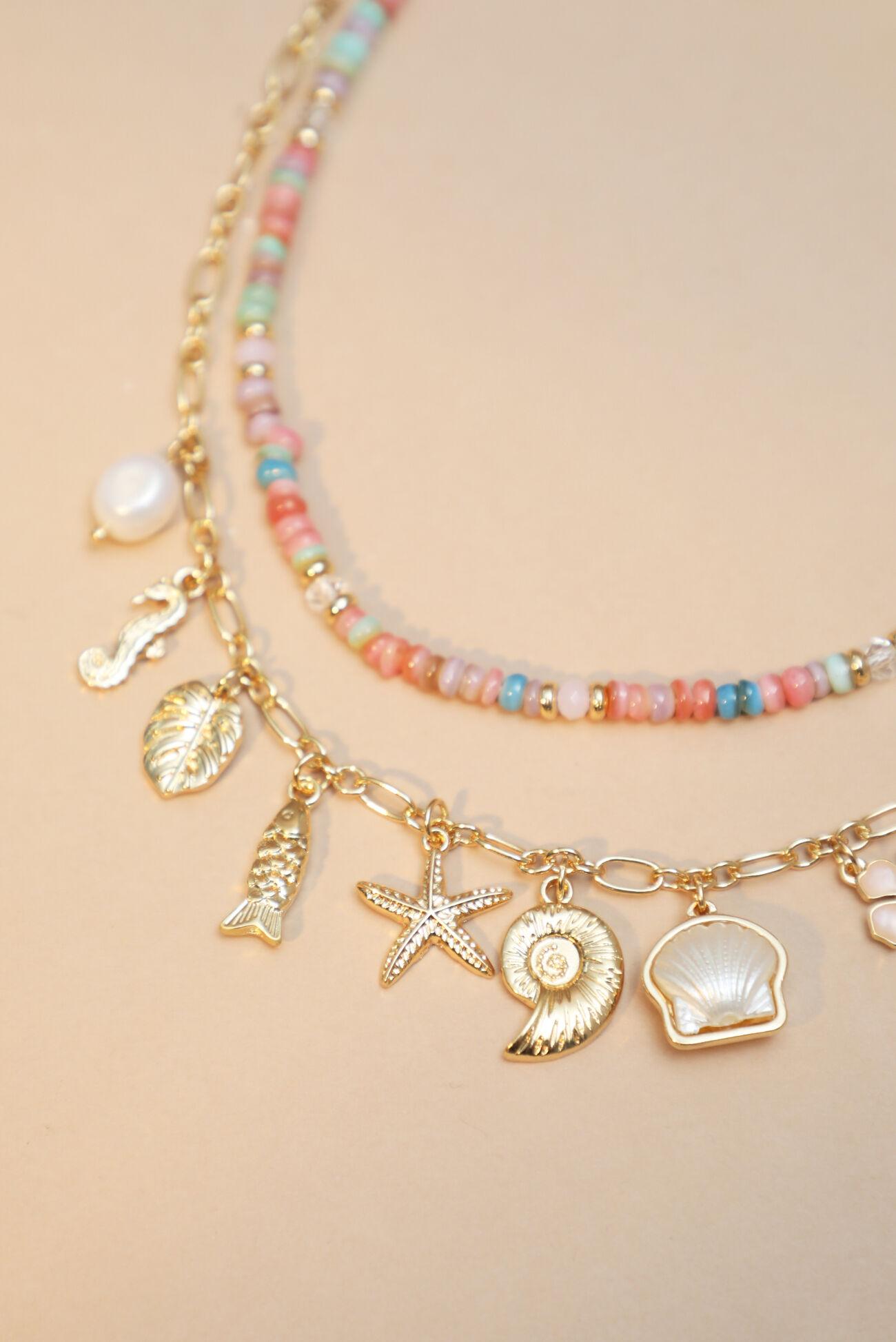 Sea Charm Double Layered Necklace Product Image