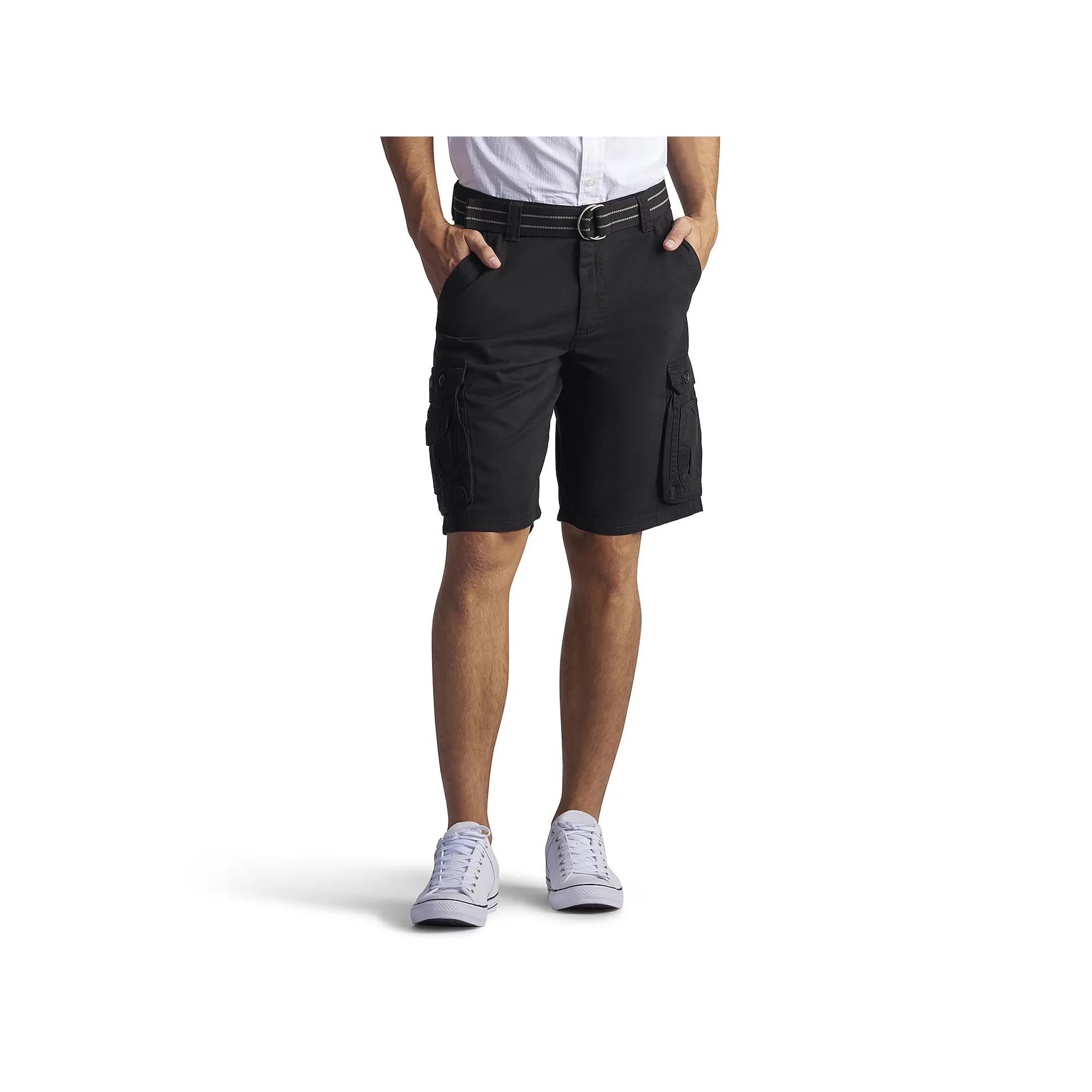 Men's Lee® 11.25" Wyoming Belted Cargo Shorts, Size: 36, Buff Product Image