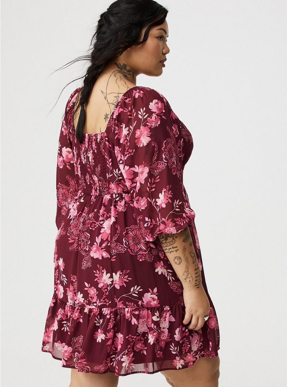 Mini Shirred-Bodice A-Line Dress Product Image