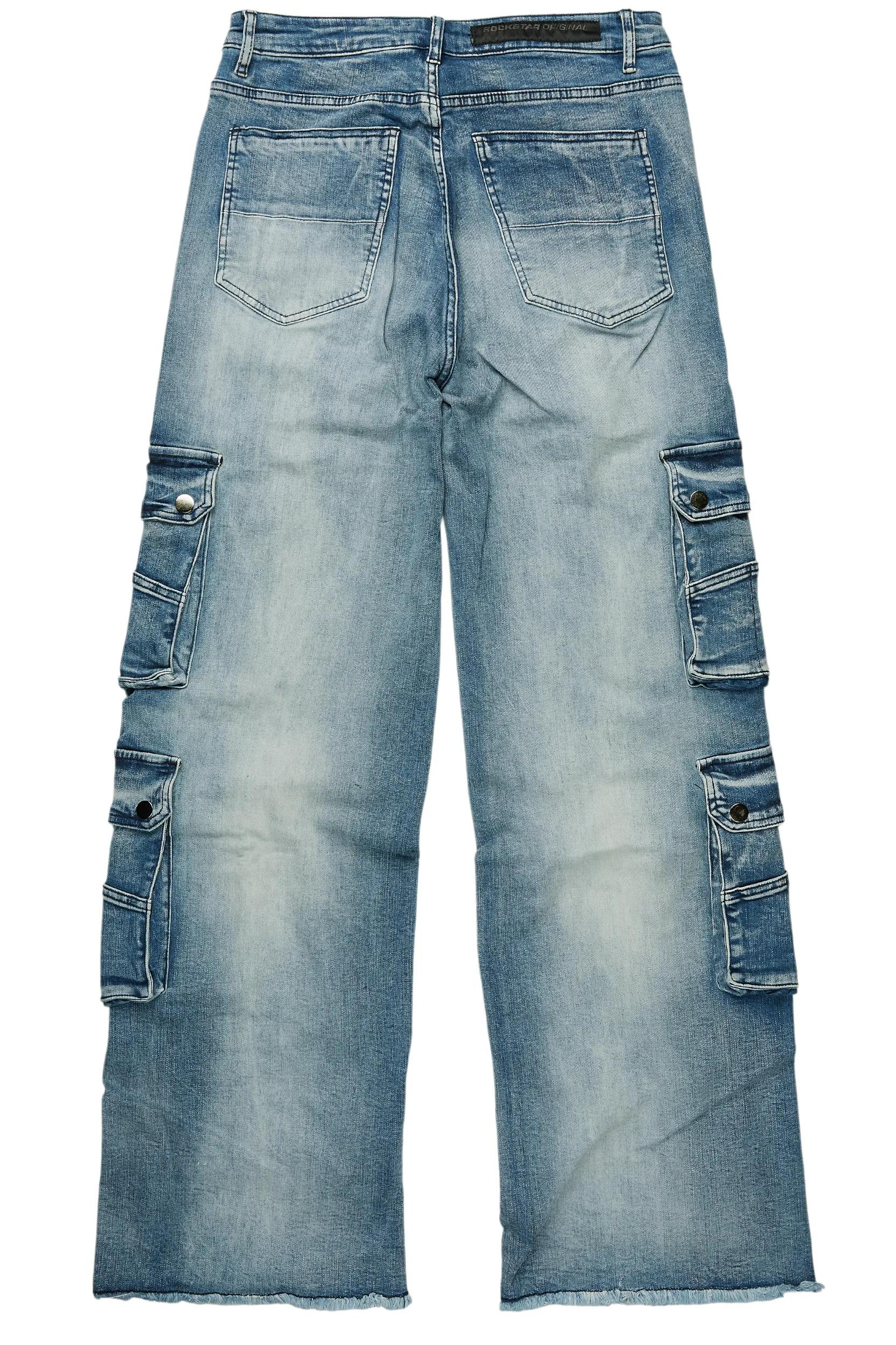 Keylor Blue Baggy Fit Jean Male Product Image