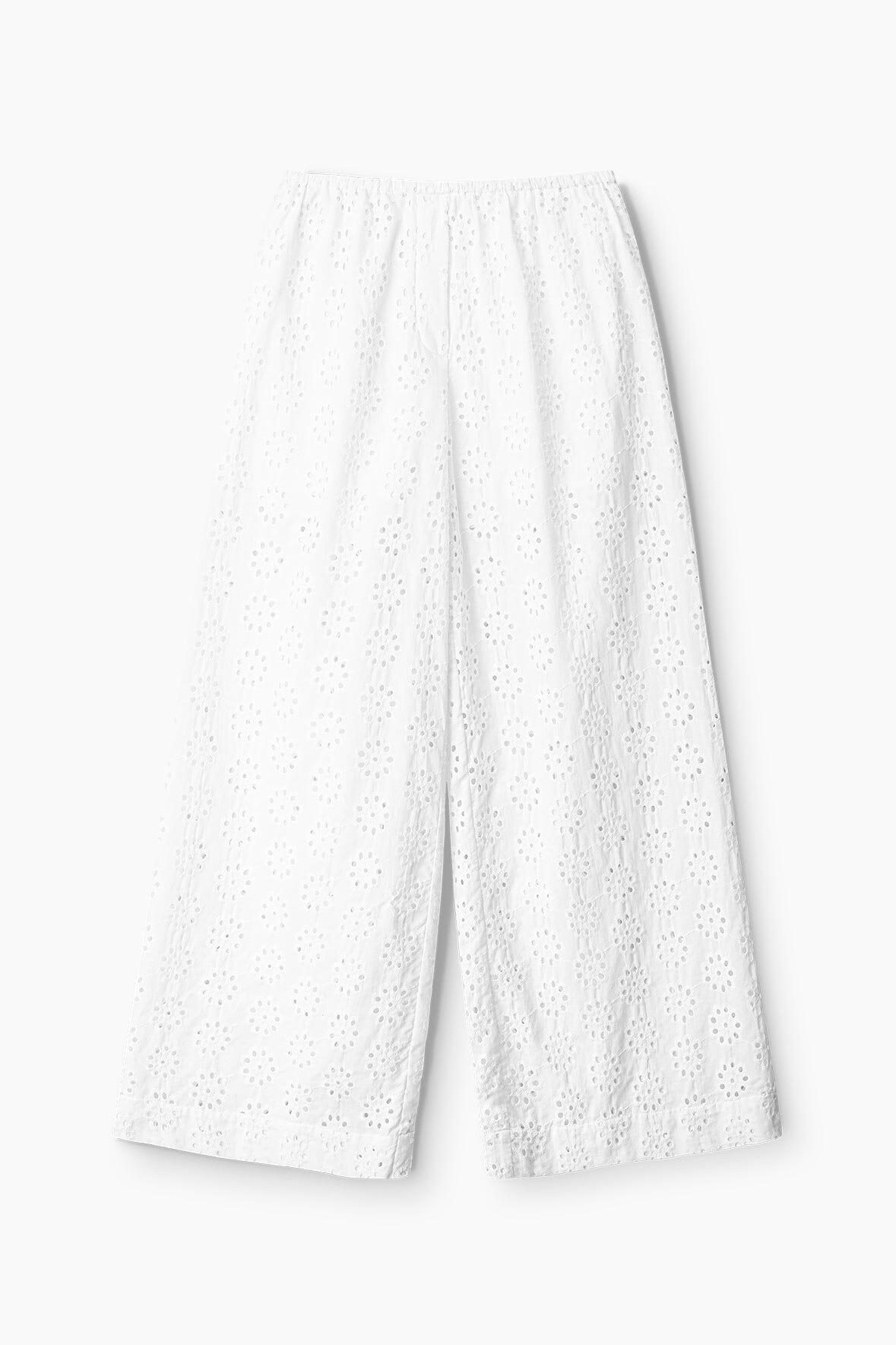 BONFIRE PANT | WHITE EYELET Product Image