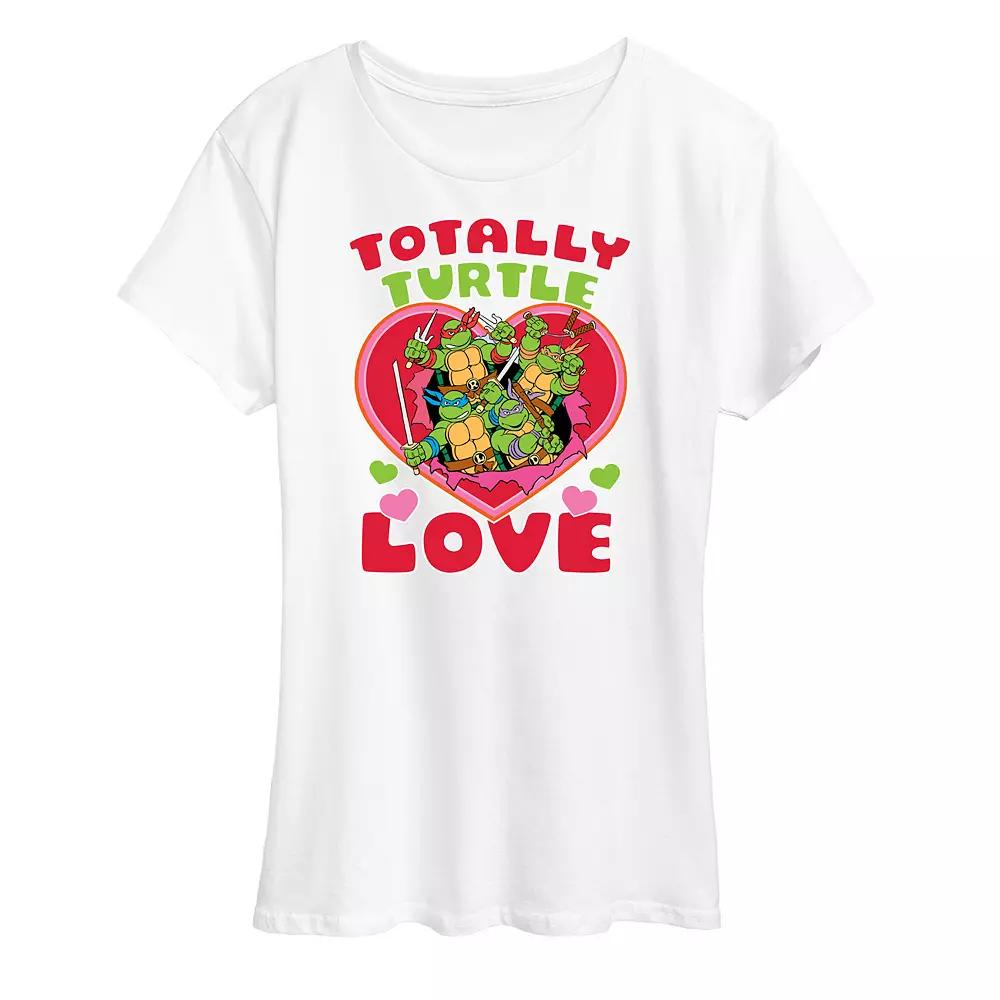 Women's Teenage Mutant Ninja Turtles Totally Turtle Love Graphic Tee,  Product Image