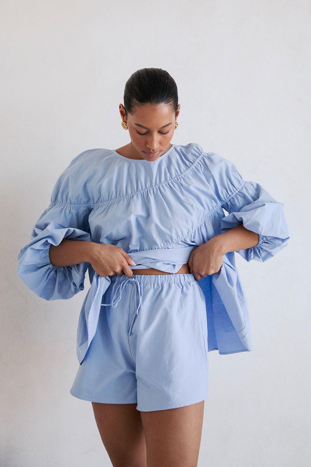 Akel Shorts - Blue Product Image