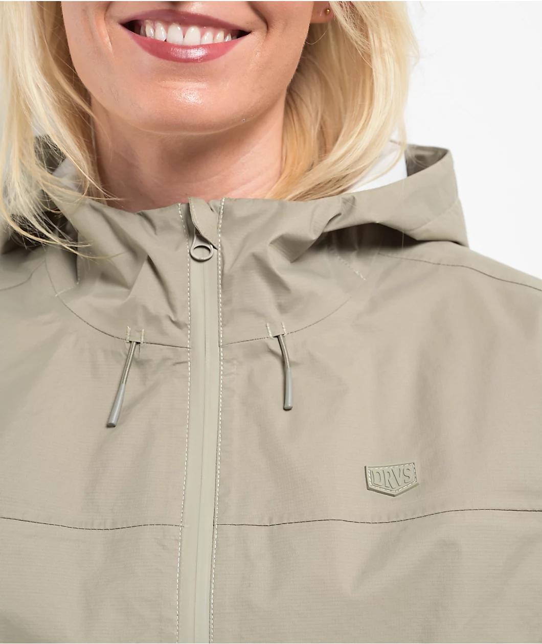 Dravus Oasis Essential Beige Windbreaker Zip Jacket Product Image