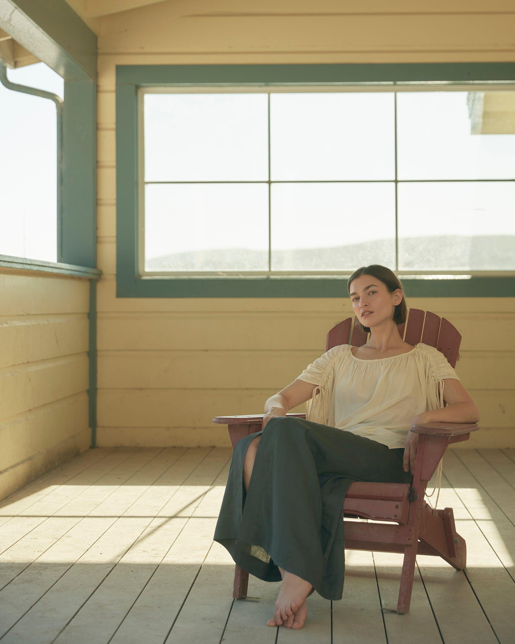 Ellie Linen Maxi Wrap Skirt Product Image