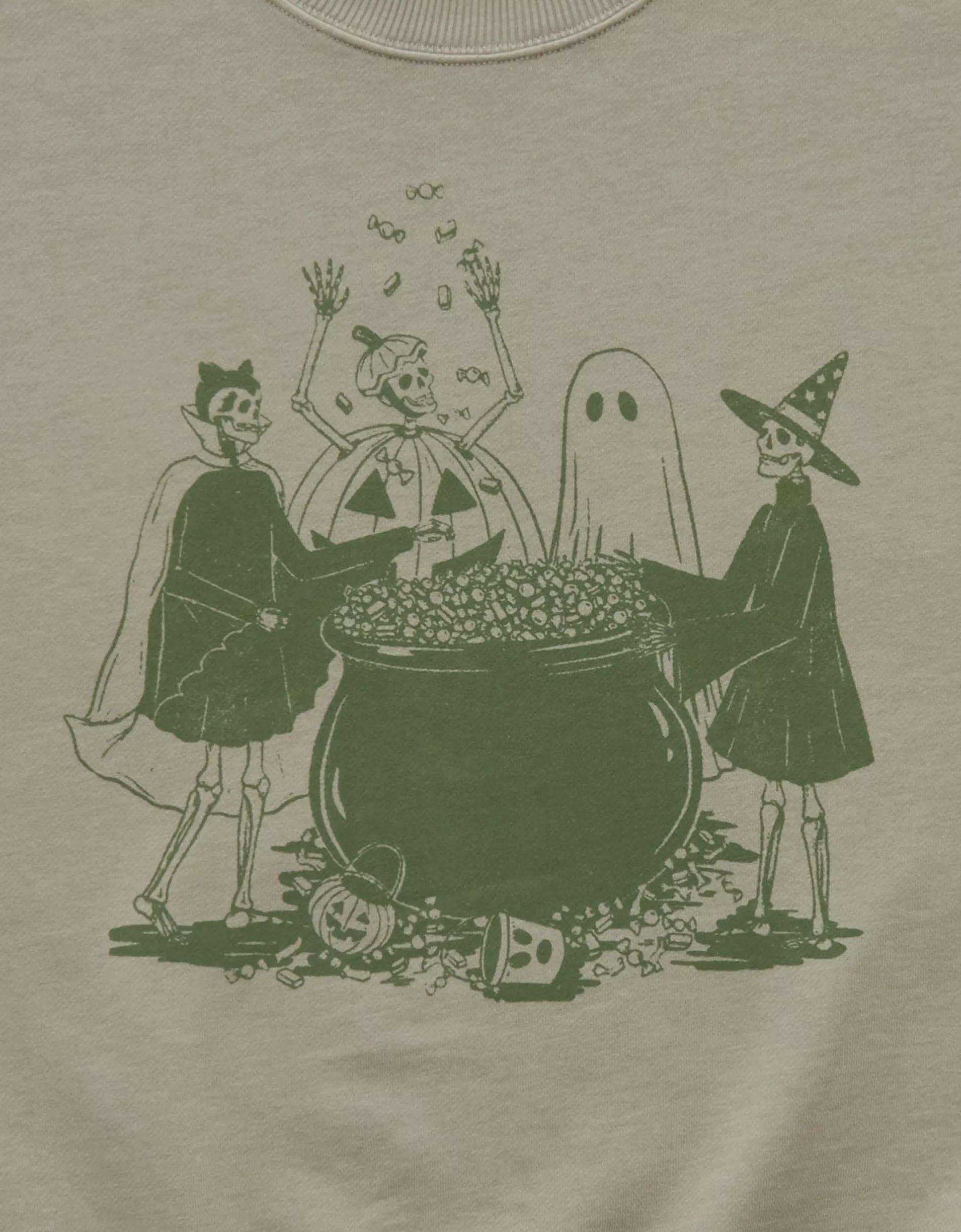 AE Halloween Graphic Sweatshirt Product Image