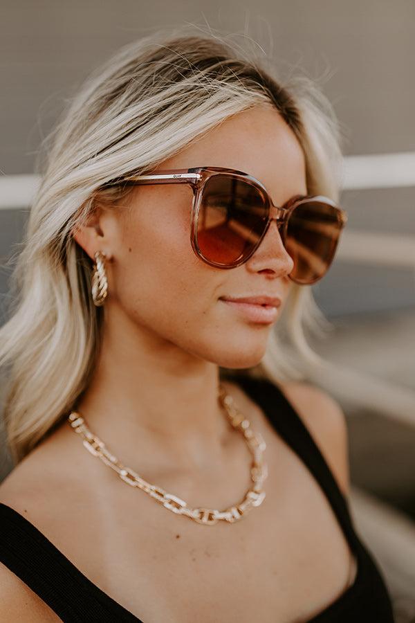 Quay Rent Free Sunnies in Brown Product Image