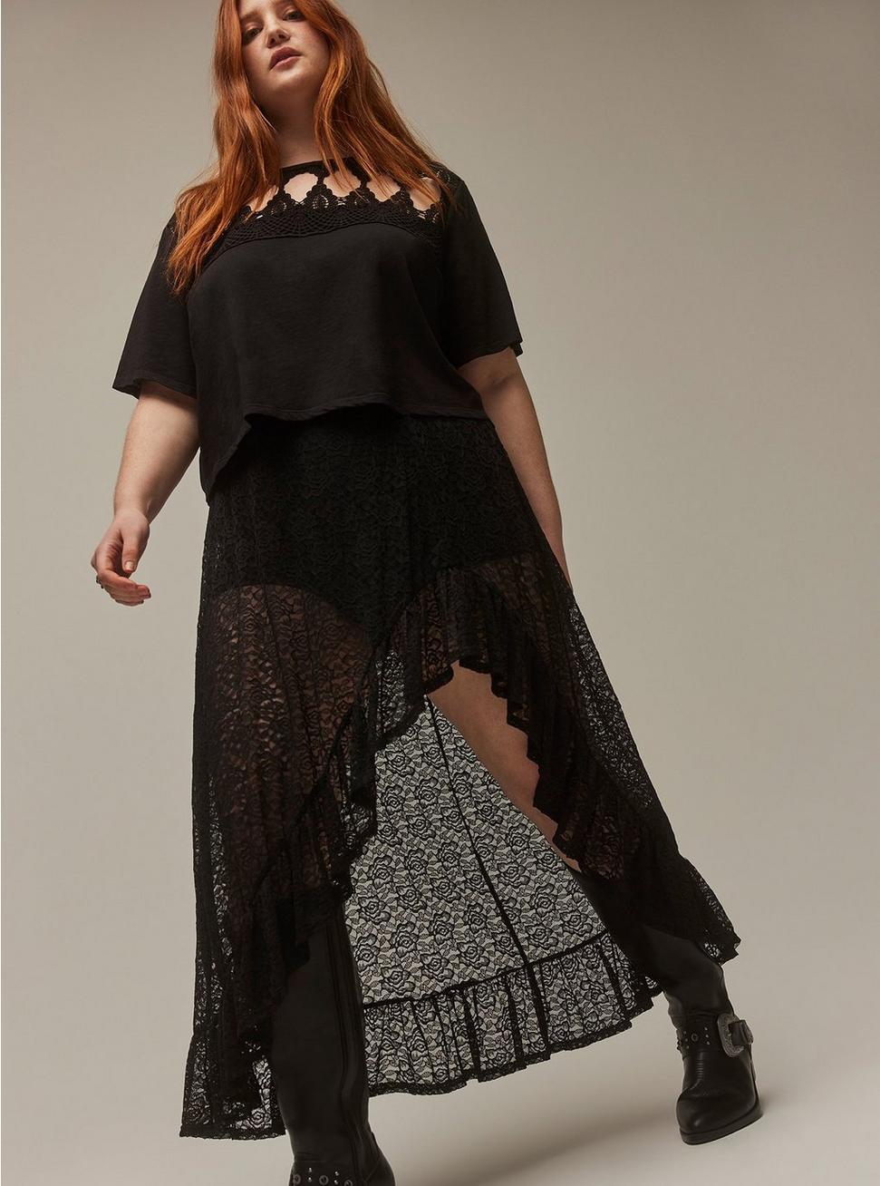 Festi Asymmetrical Maxi Skirt Product Image