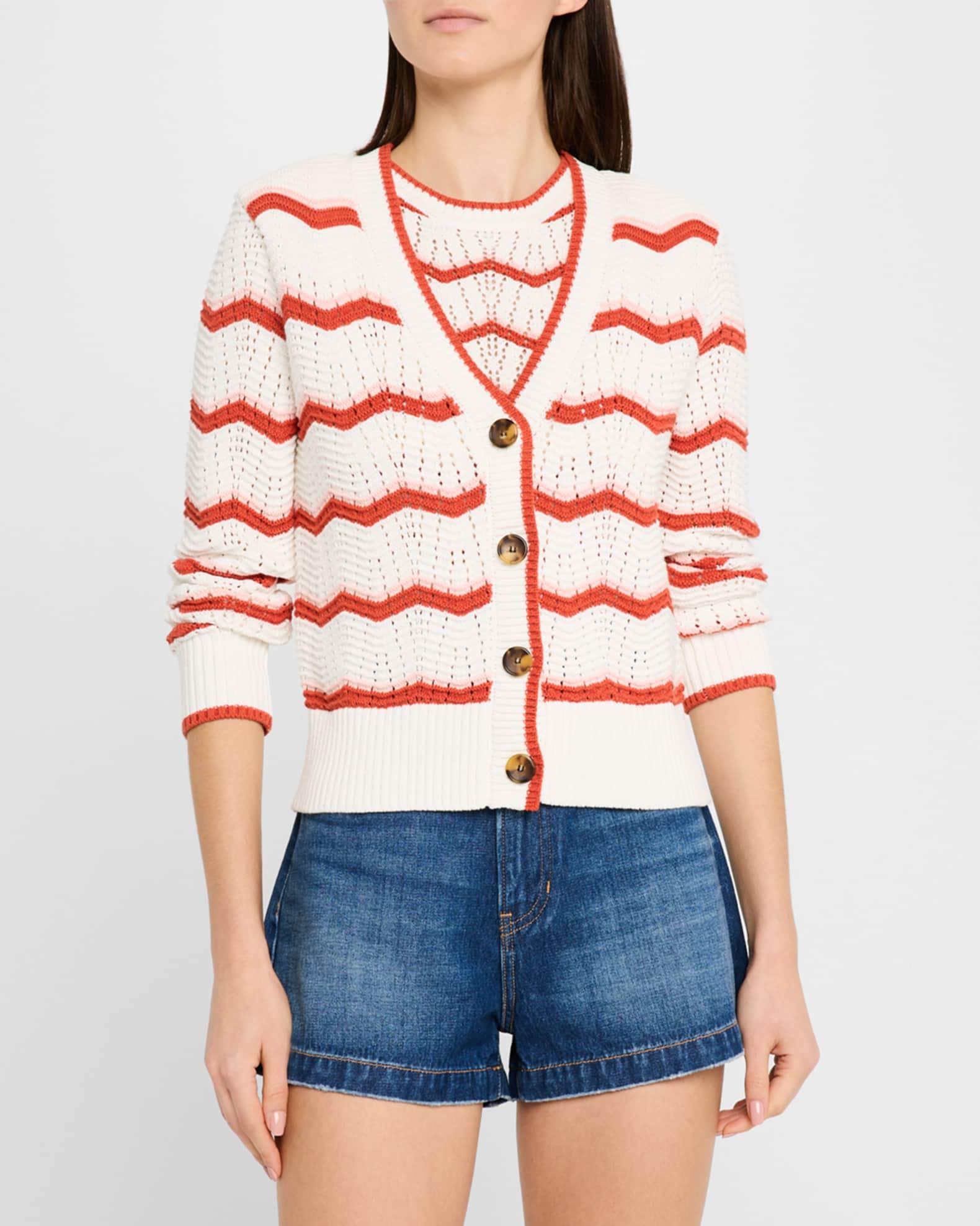 Ansonia Knit Chevron Cardigan Product Image