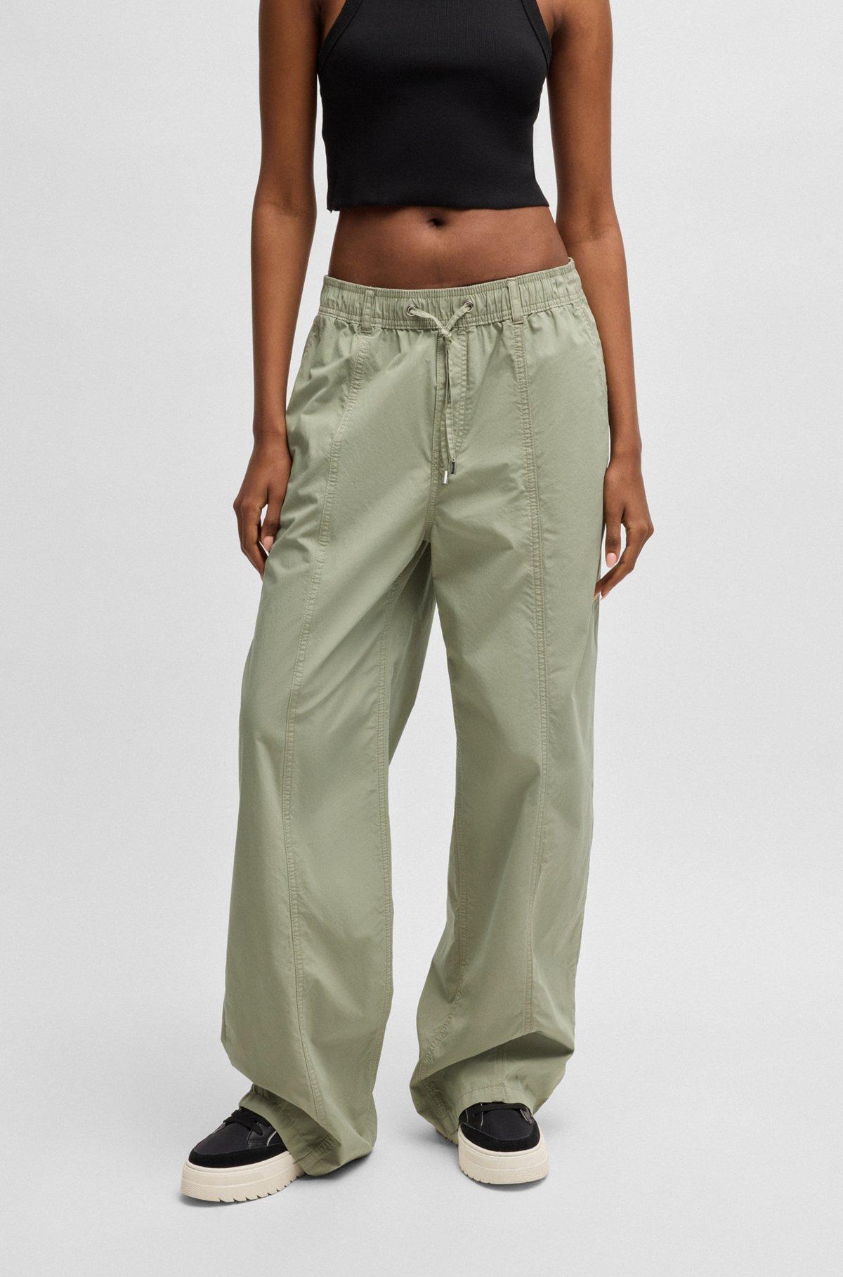 Relaxed-fit trousers in cotton canvas Product Image