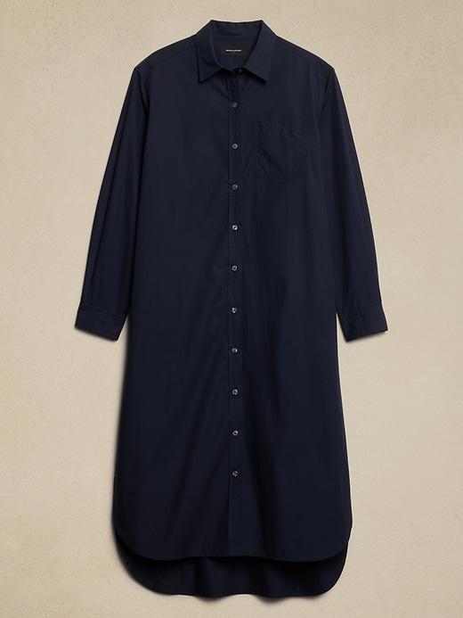 Midi Poplin Shirtdress Product Image