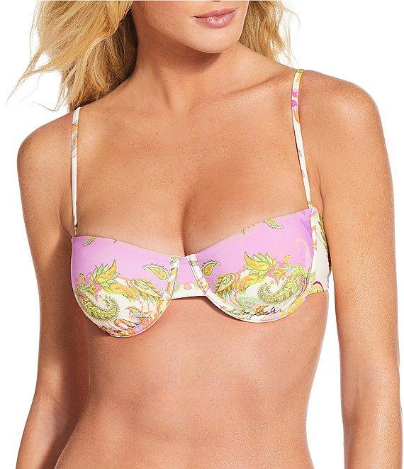 Gianni Bini Paisley High Leg High Waisted Swim Bottom Product Image