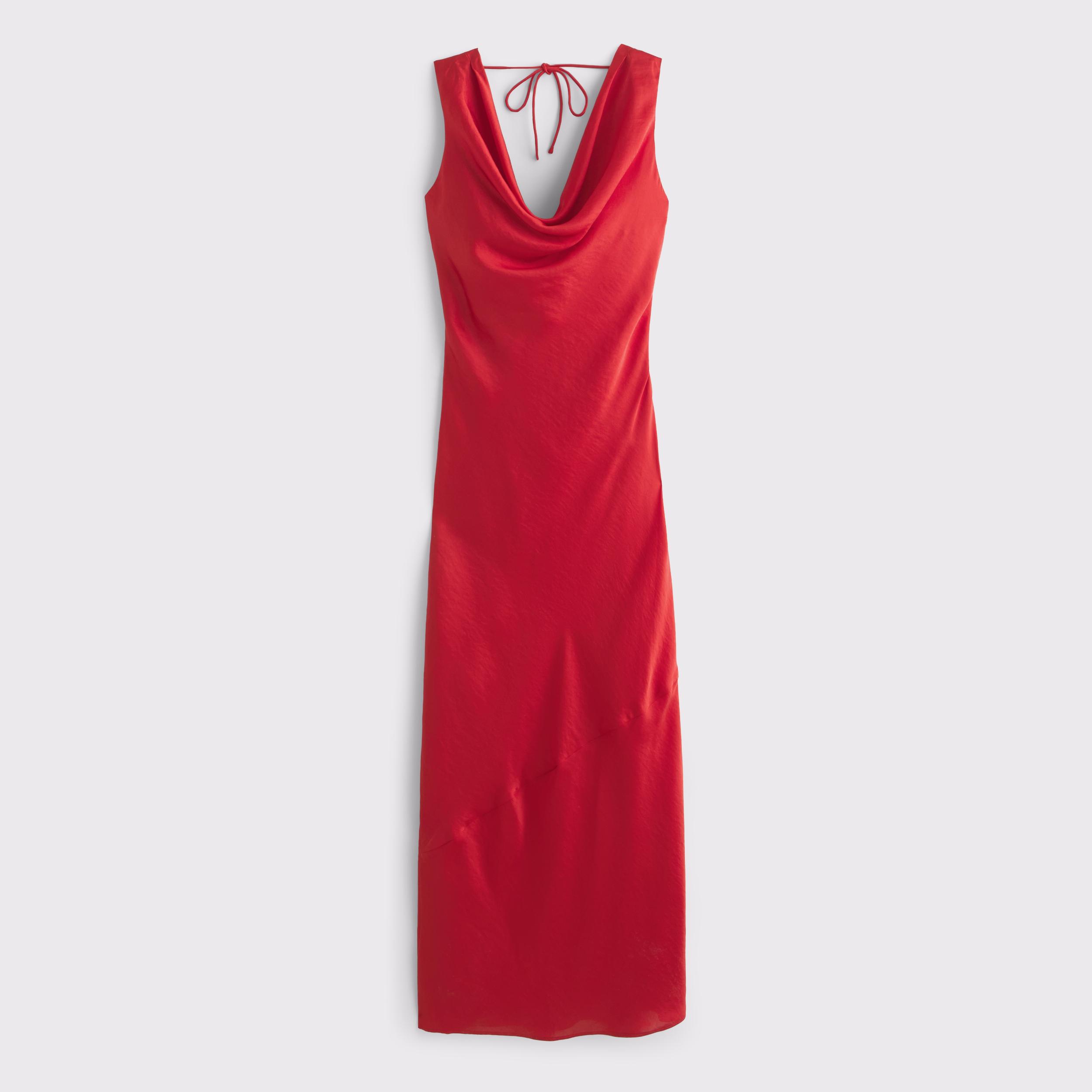 The A&F Julia Slip Cowl Neck Maxi Dress Product Image