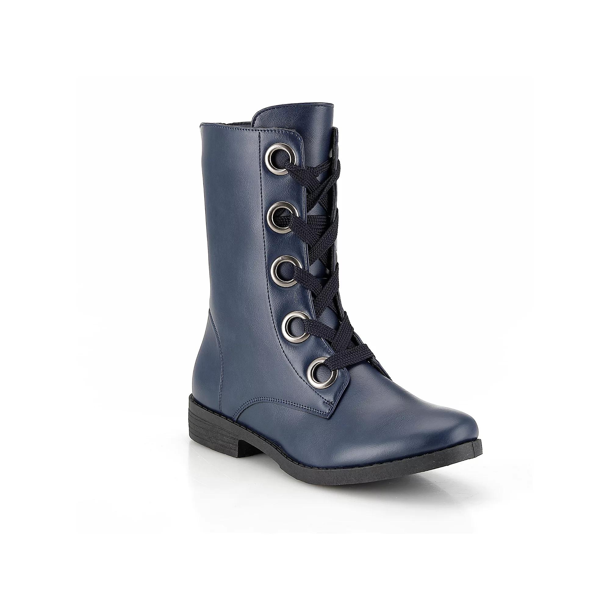 Henry Ferrera Charm-508 Women's Mid Shaft Boots, Blue Product Image