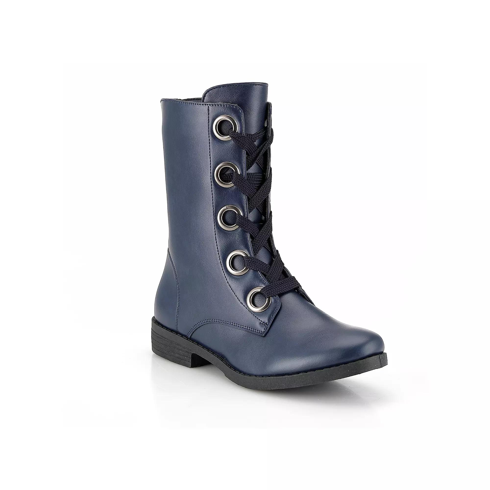 Henry Ferrera Charm-508 Women's Mid Shaft Boots, Blue Product Image