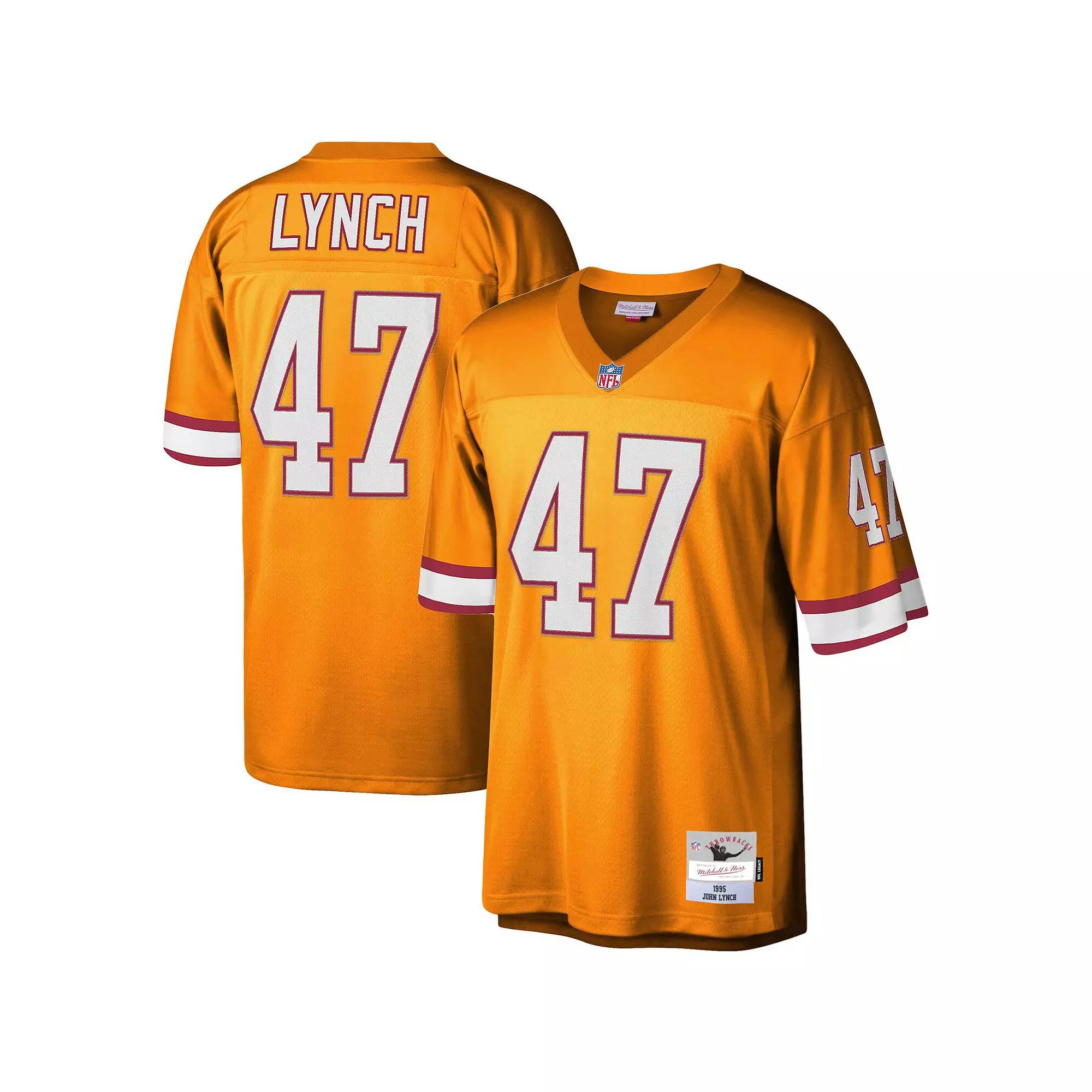 Men's Mitchell & Ness John Lynch Orange Tampa Bay Buccaneers Big & Tall 1995 Legacy Retired Player Jersey,  Product Image