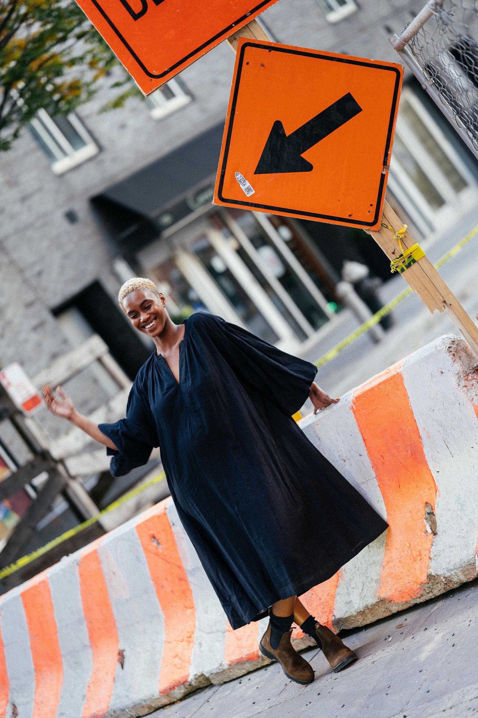 Free flowing relaxed midi dress Product Image