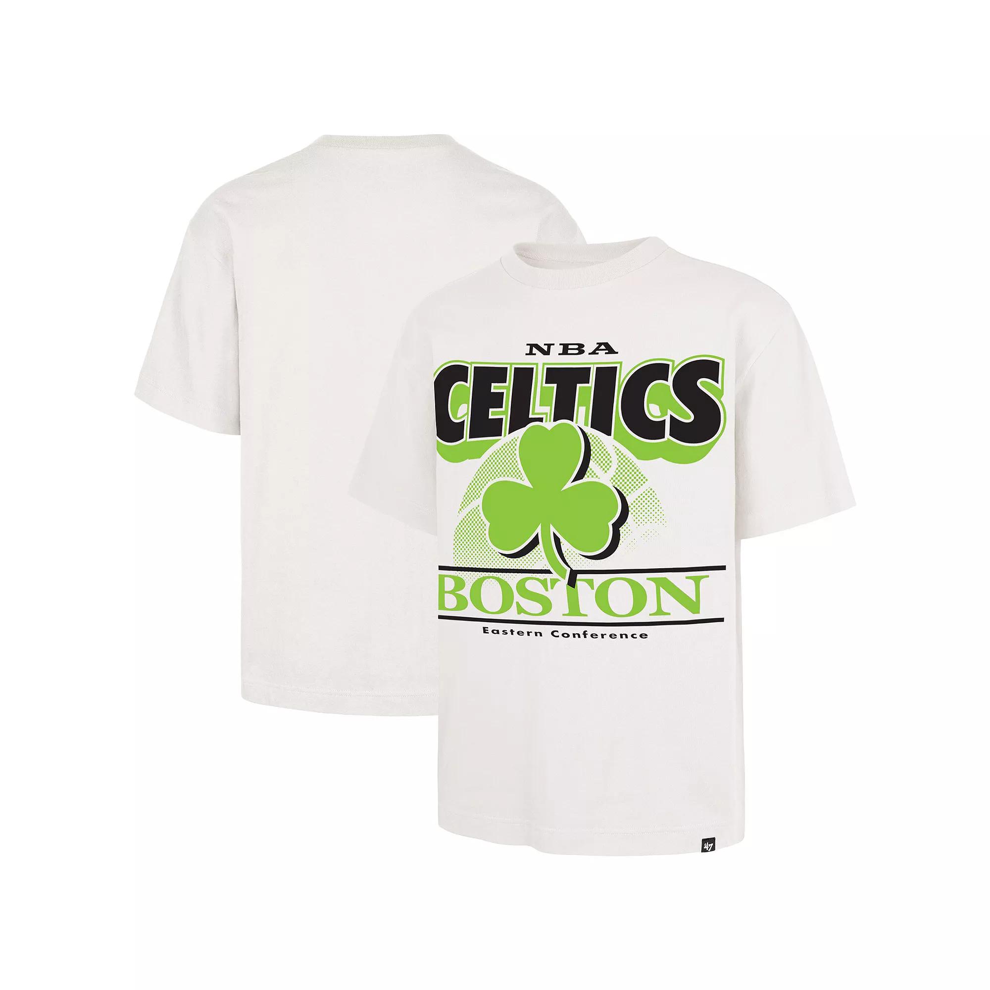Men's '47  White Boston Celtics City Edition Shifty Foundation T-Shirt, Size: Medium Product Image