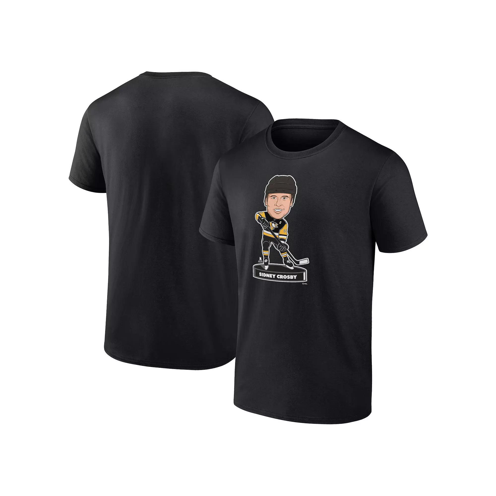 Men's Fanatics Branded Sidney Crosby Black Pittsburgh Penguins Player Bobblehead T-Shirt,  Product Image