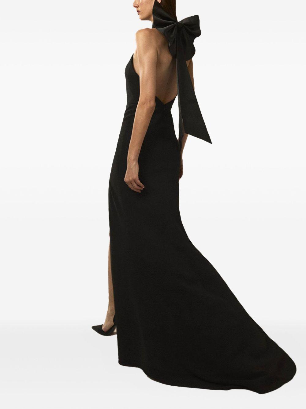 bow-detail halterneck dress Product Image