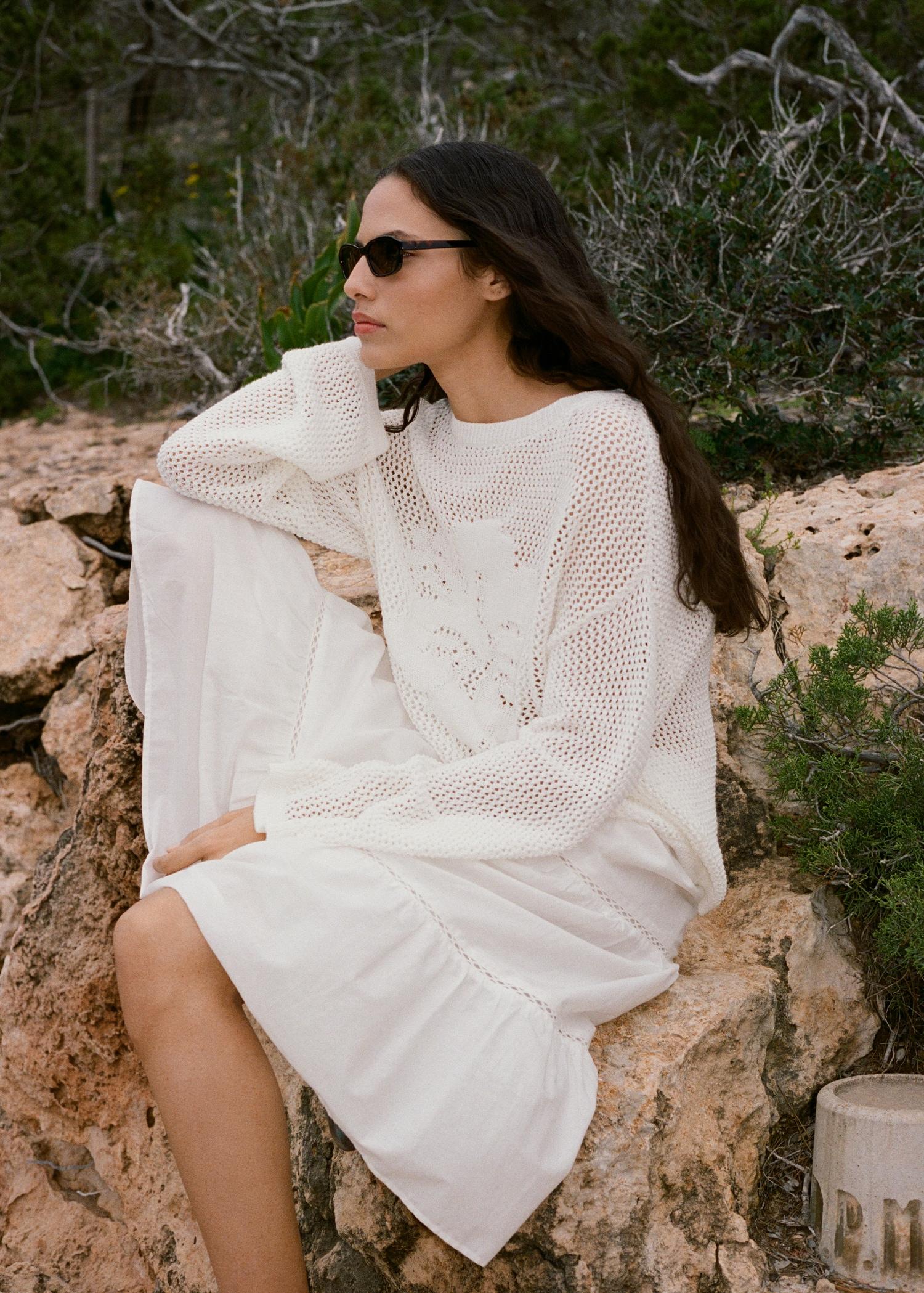 Flared midi skirt - Women | MANGO USA Product Image