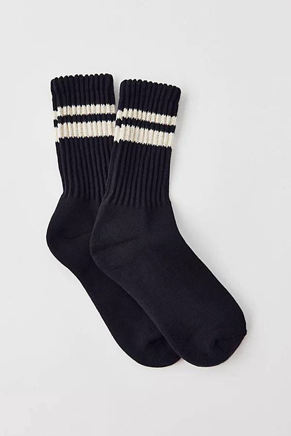 Athletic Striped Scrunch Crew Sock Womens at Urban Outfitters Product Image
