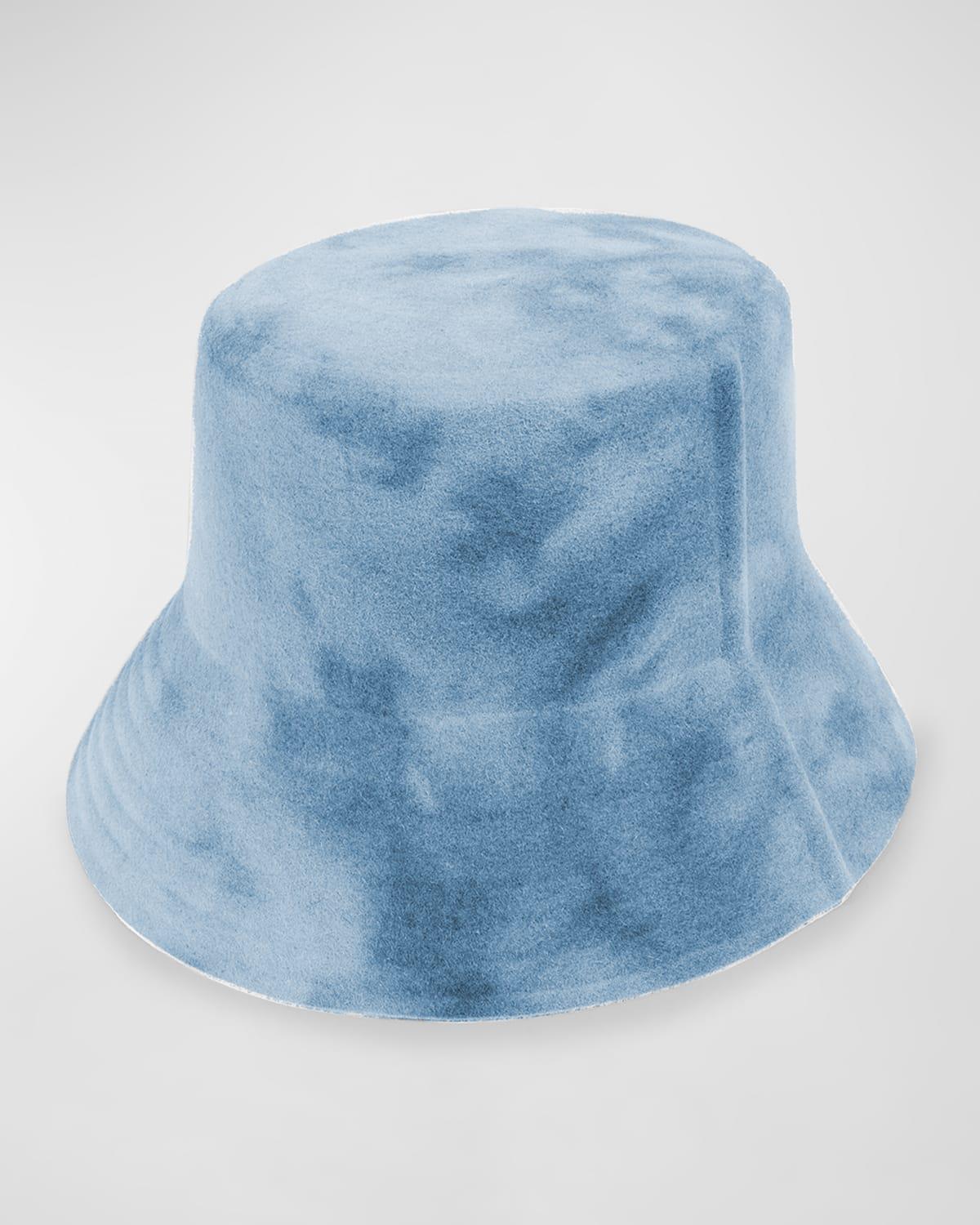 Becky Tie-Dye Felt Bucket Hat  Product Image