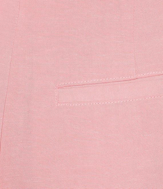 En Saison Bethany Linen Belted Pleated Front Shorts Product Image