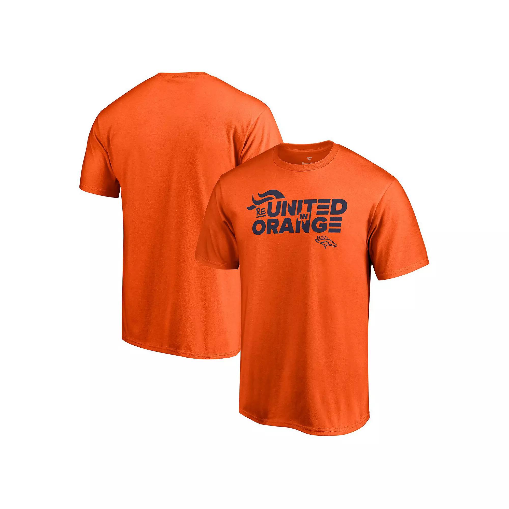 Mens Fanatics Branded Orange Denver Broncos ReUnited T-Shirt Product Image