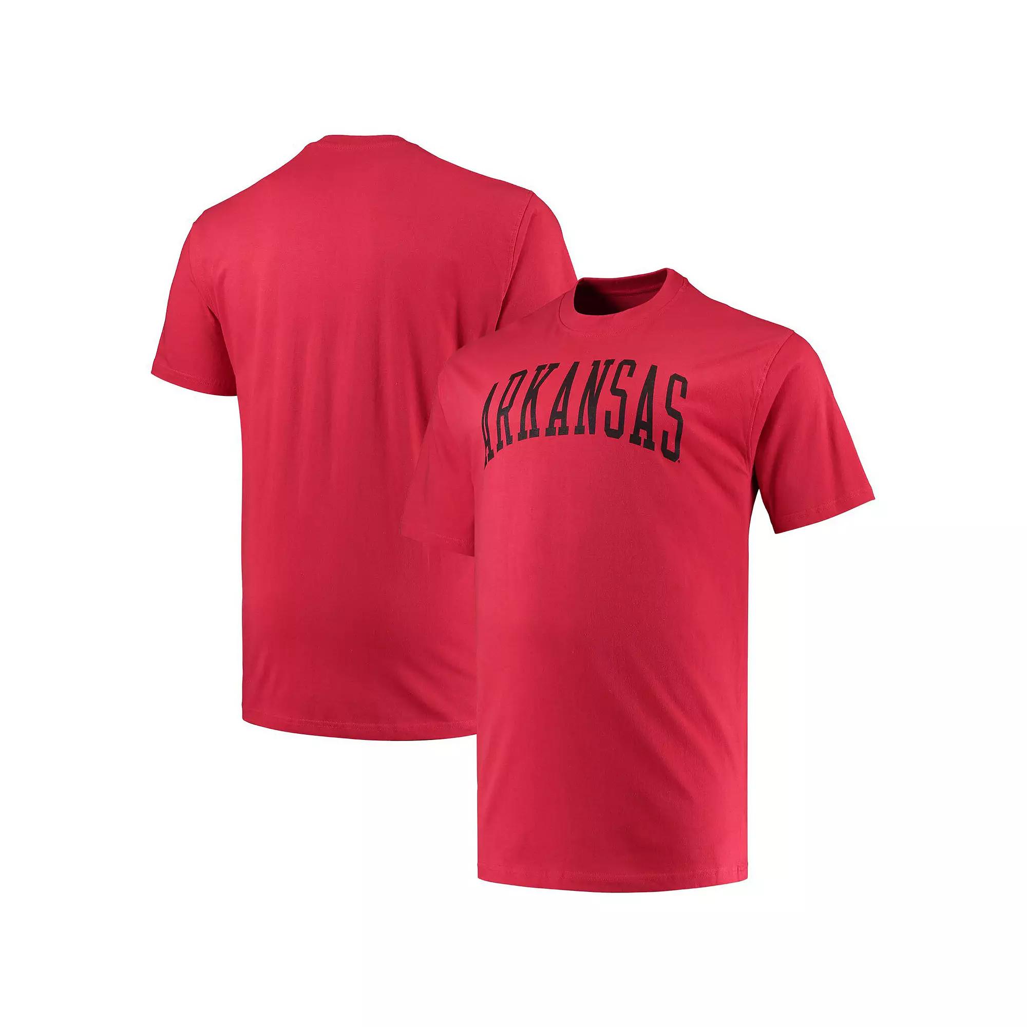 Men's Champion Cardinal Arkansas Razorbacks Big & Tall Arch Team Logo T-Shirt,  Product Image