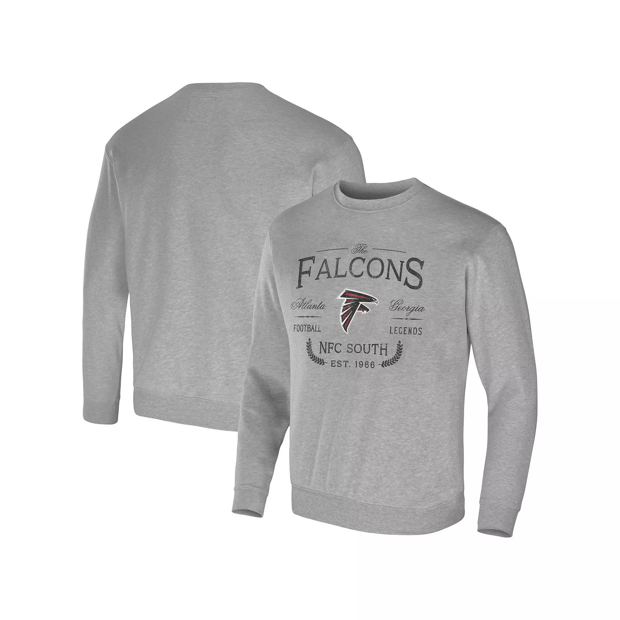 Men's NFL x Darius Rucker Collection by Fanatics Heather Gray Atlanta Falcons Pullover Sweatshirt,  Product Image