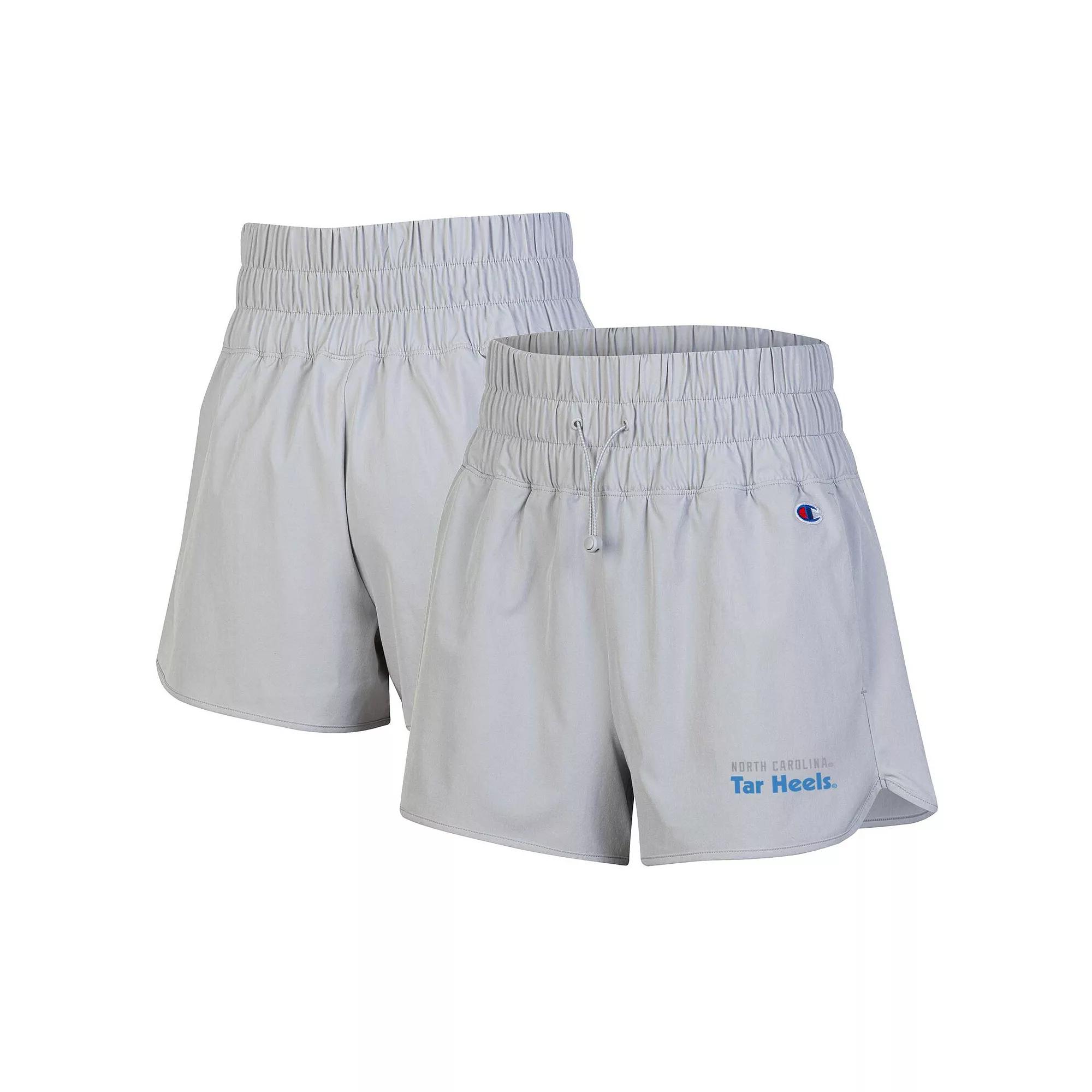 Women's Champion Silver North Carolina Tar Heels Tailgate Her Woven Shorts,  Product Image