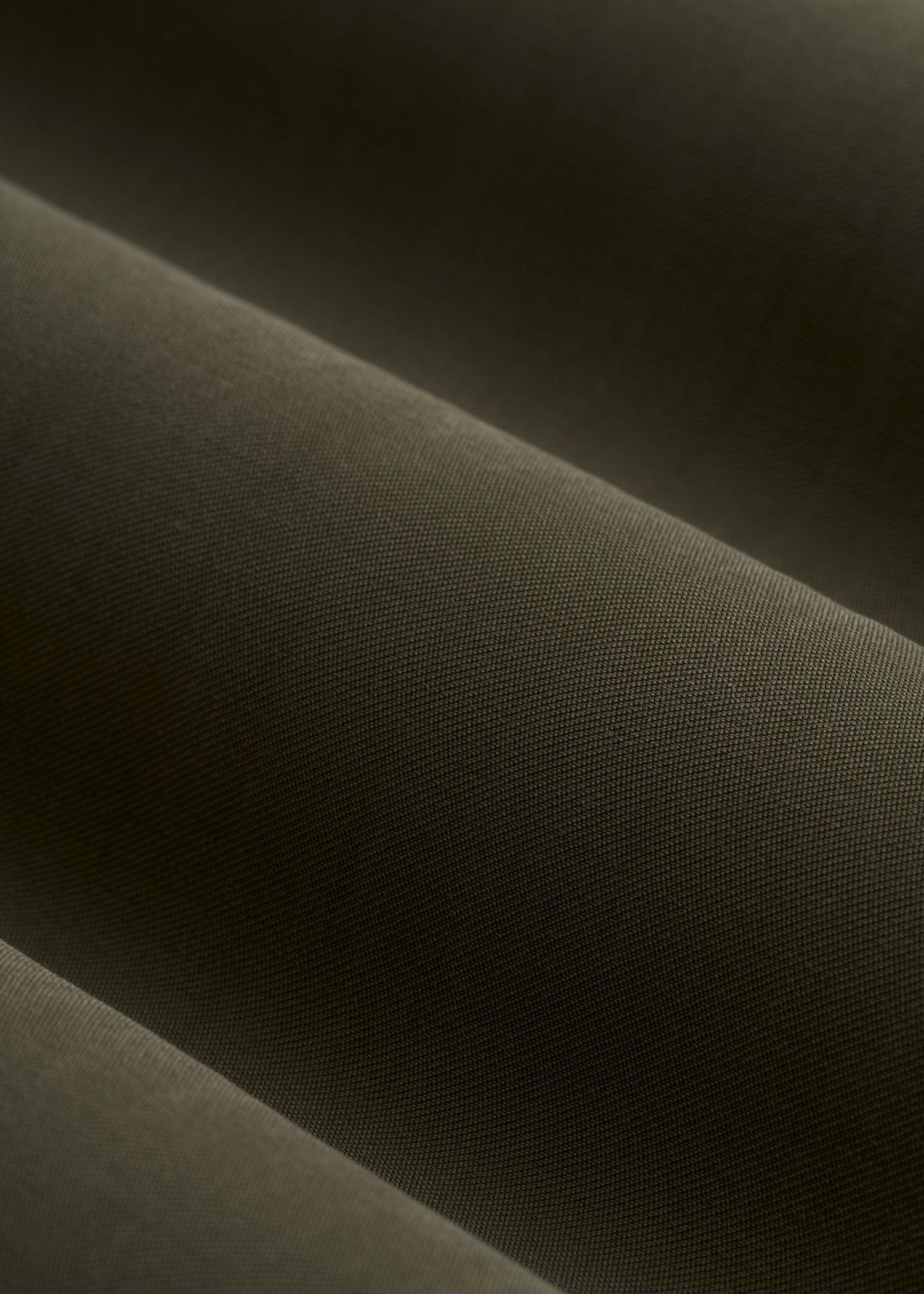 Relaxed Button-Up Single-Pocket Blouse for Tall Women in Forest Night Female Product Image