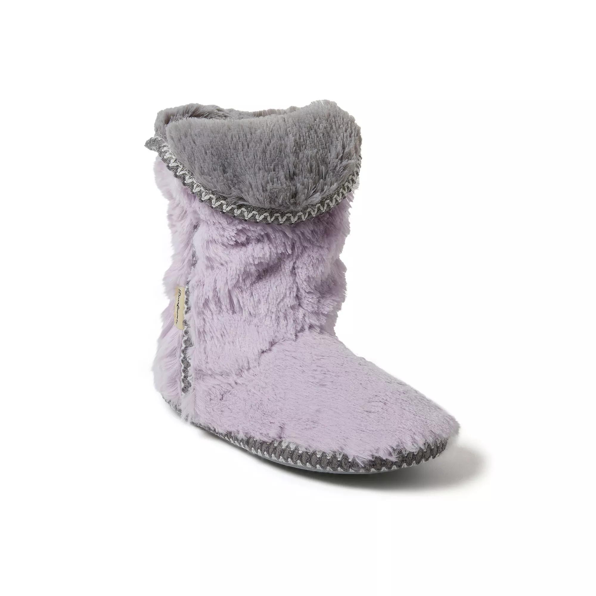 Dearfoams Faux Fur Fold-Down Women's Slippers,  Product Image