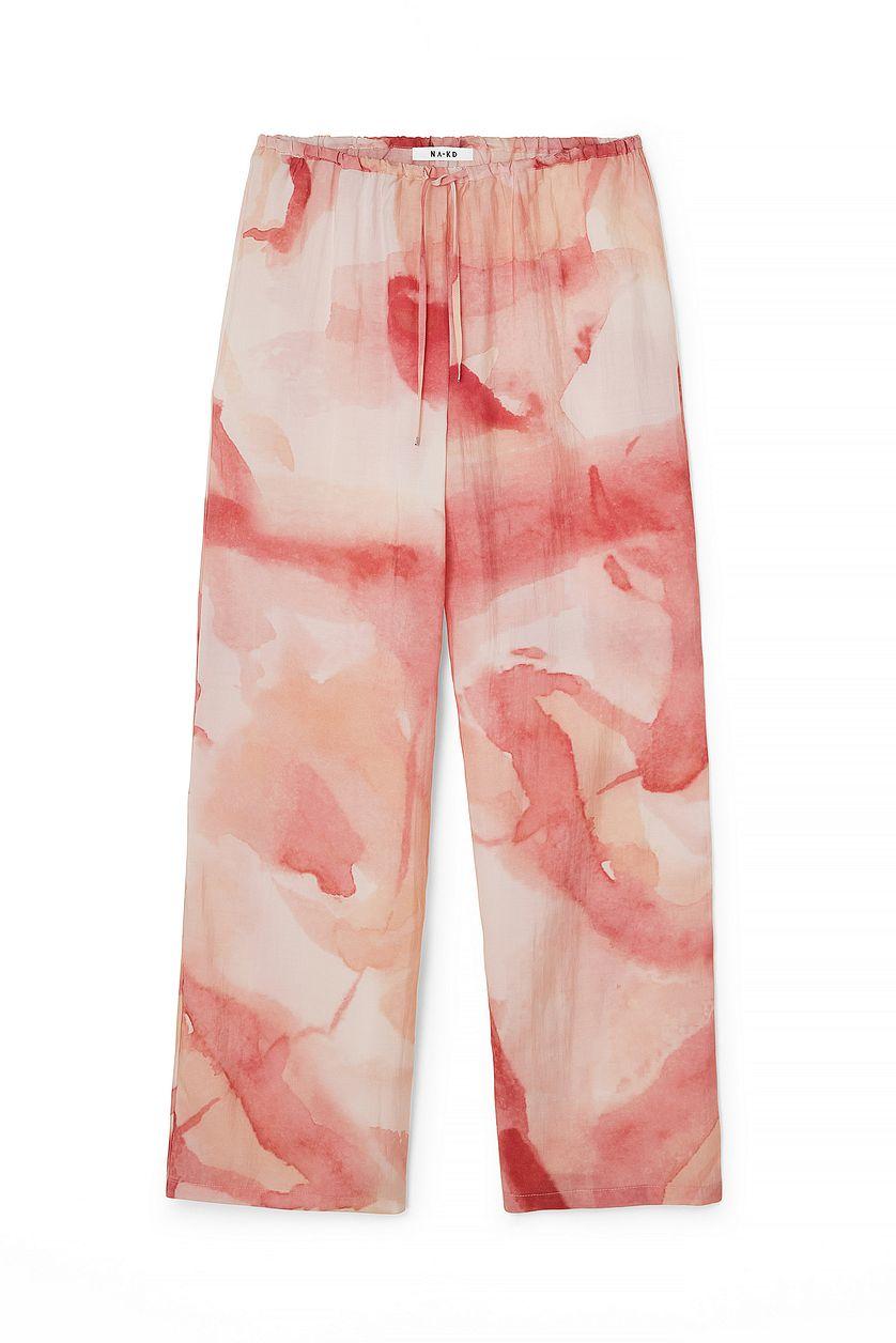 Flowy Printed Pants Product Image