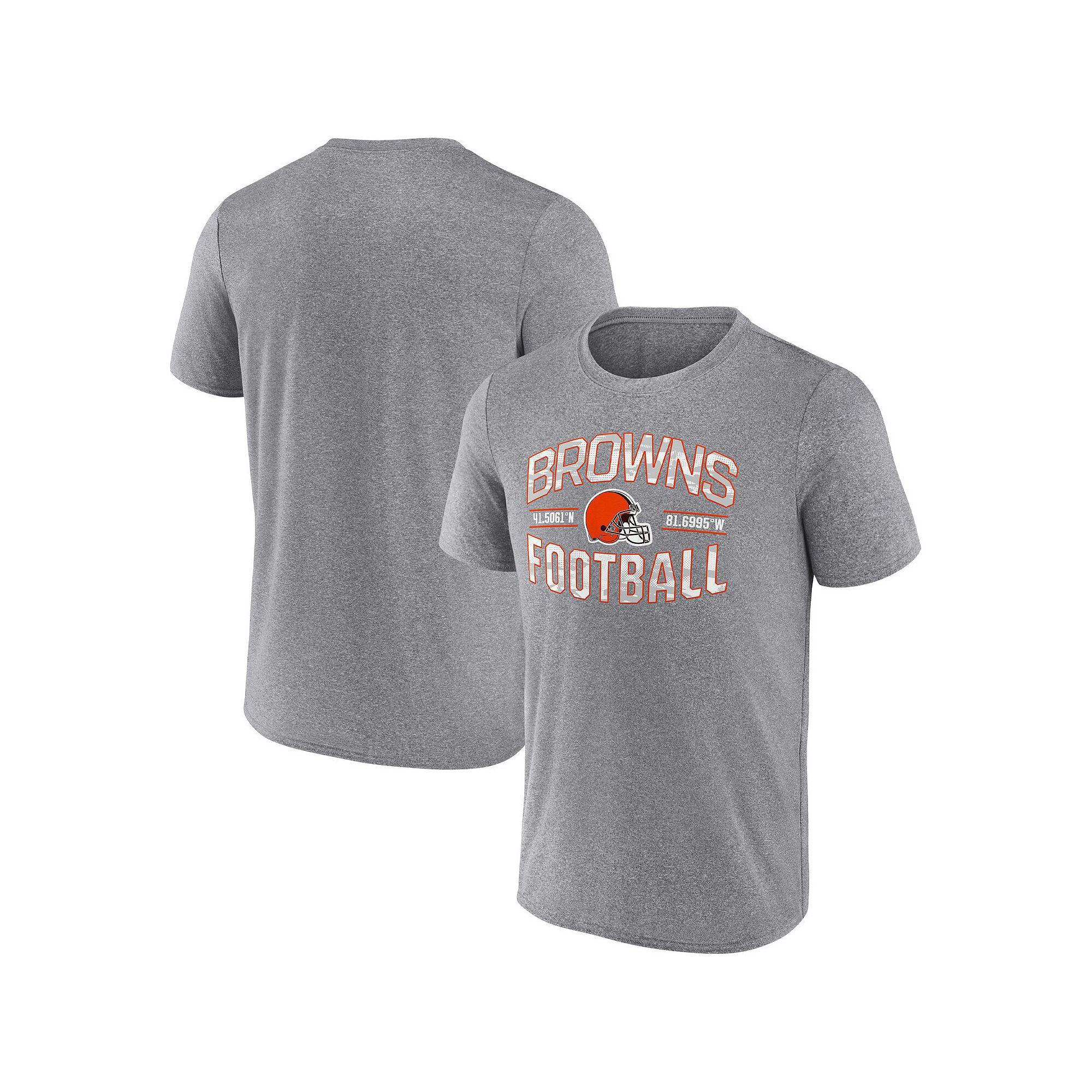 Men's Fanatics Branded Heathered Gray Cleveland Browns Want To Play T-Shirt, Size: Large, Grey Product Image